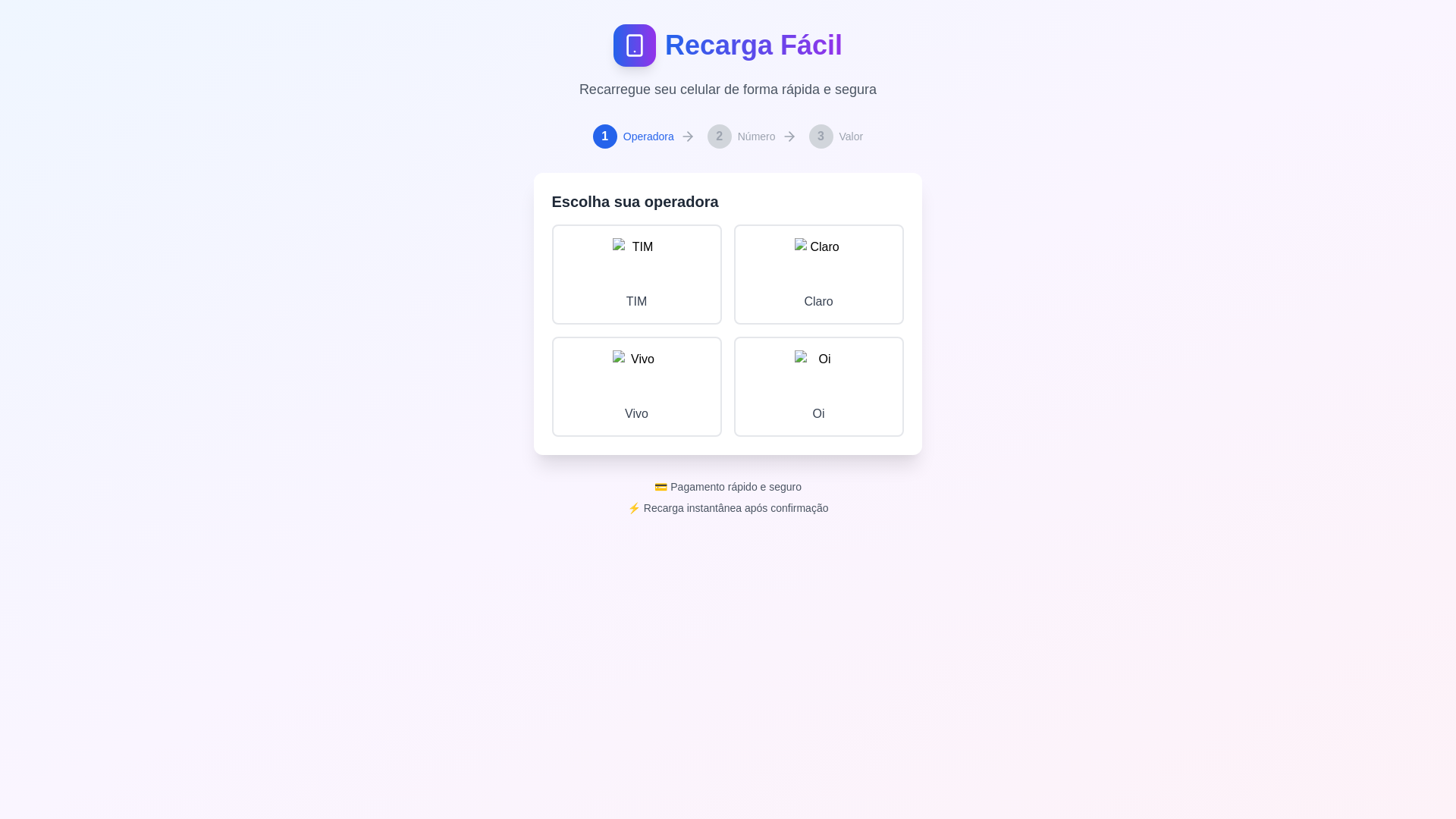 website screenshot of https://novarecarga.fun/