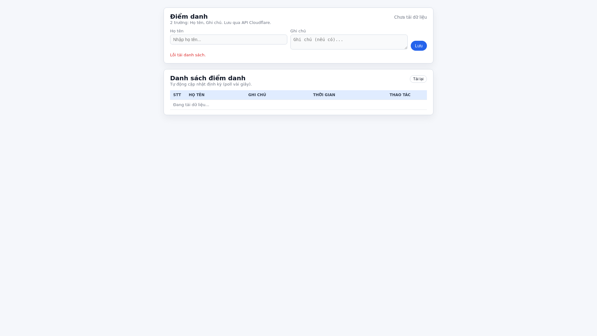 website screenshot of https://diemdanh-dbo.pages.dev/