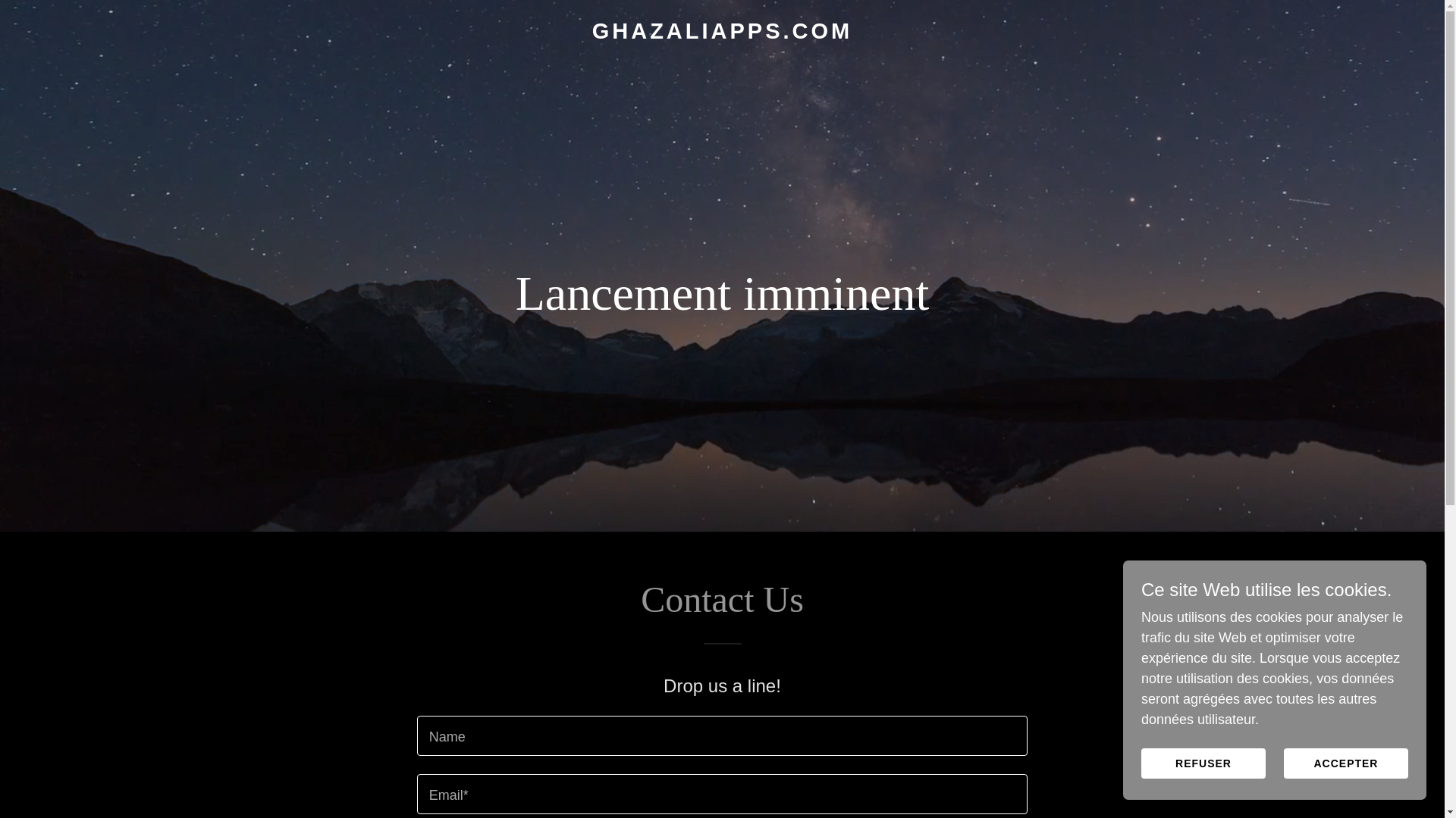 website screenshot of https://ghazaliapps.com/