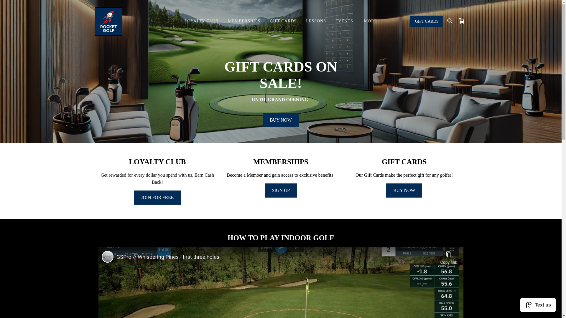 website screenshot of https://rocketgolfhsv.com/
