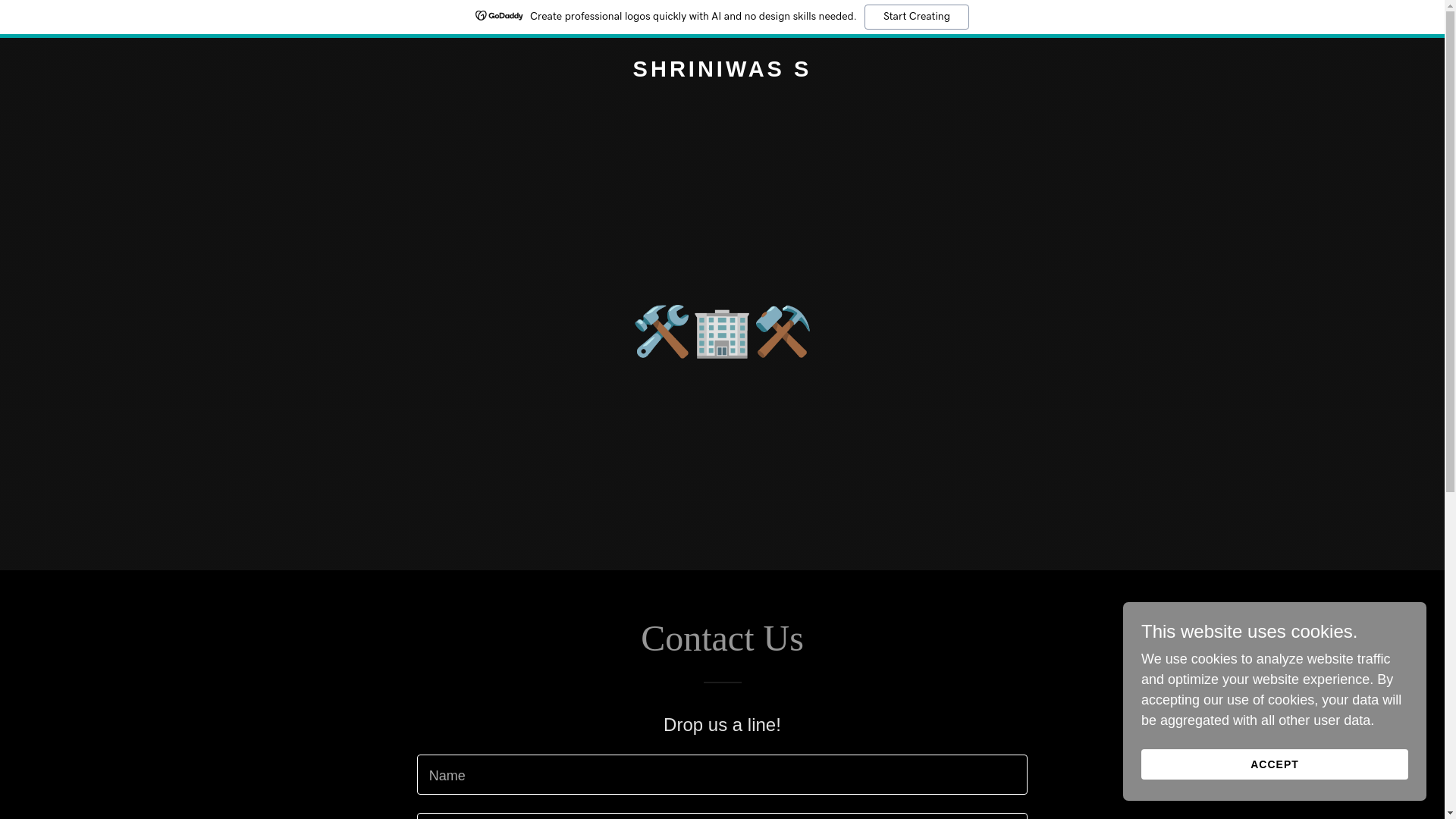 website screenshot of https://shriniwas.info/