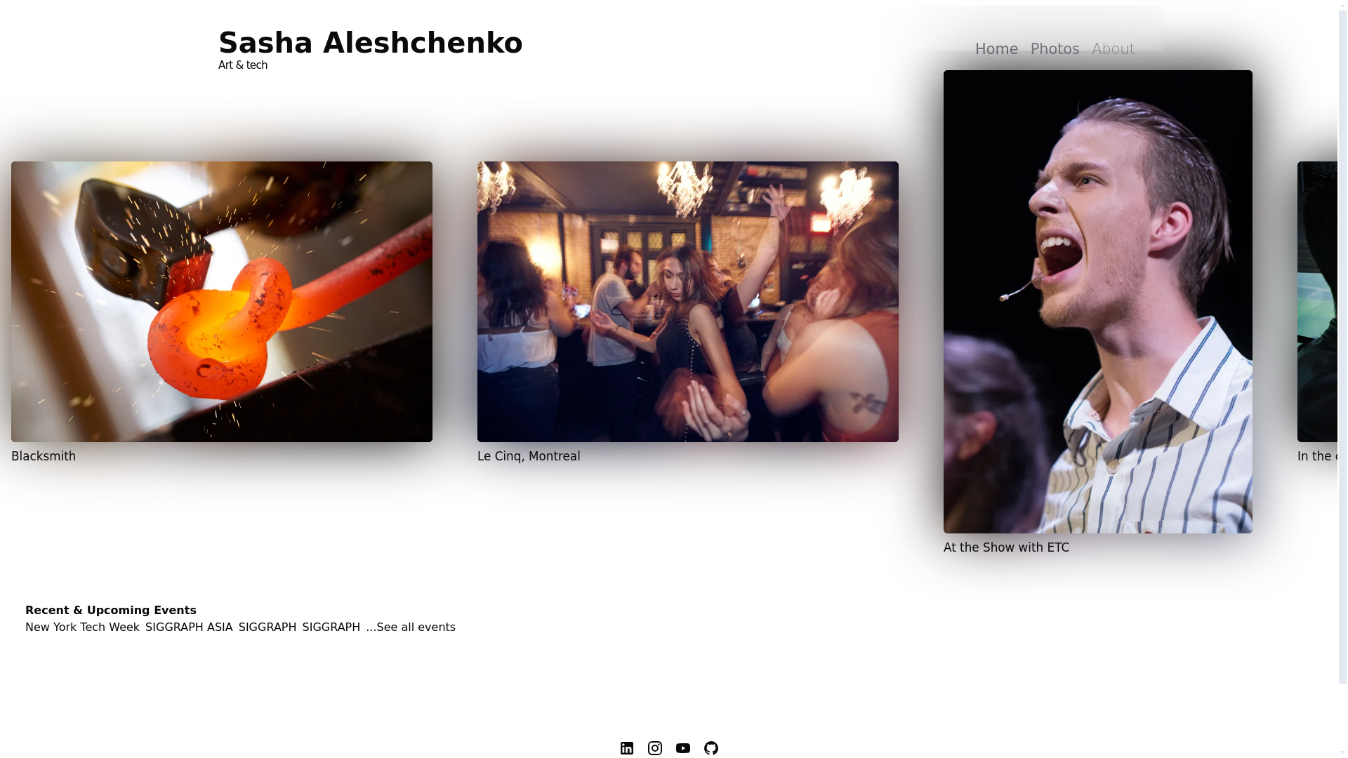 website screenshot of https://sashaphoto-ca.pages.dev/