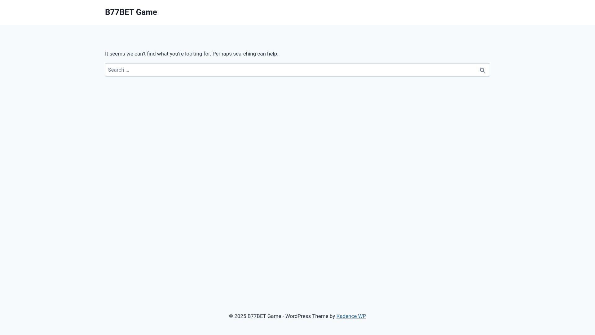 website screenshot of https://b77betgame.org/