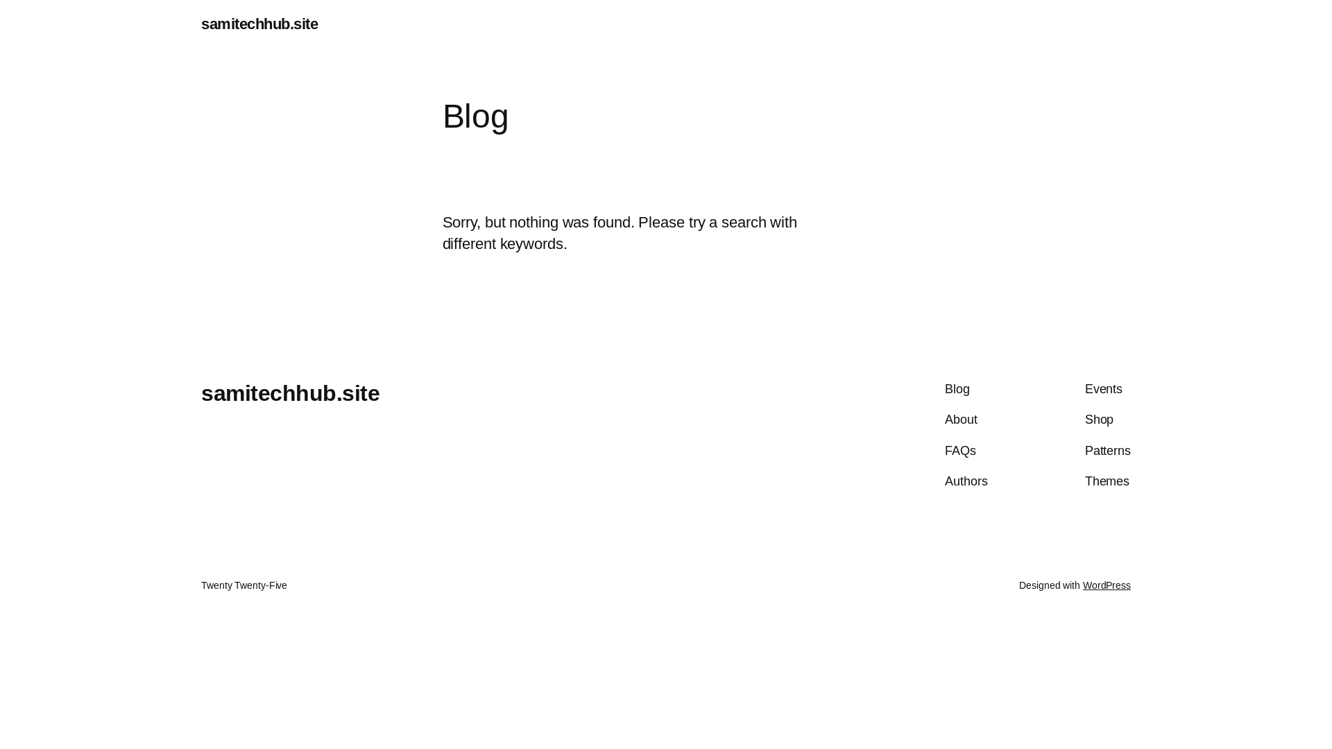 website screenshot of https://samitechhub.site/