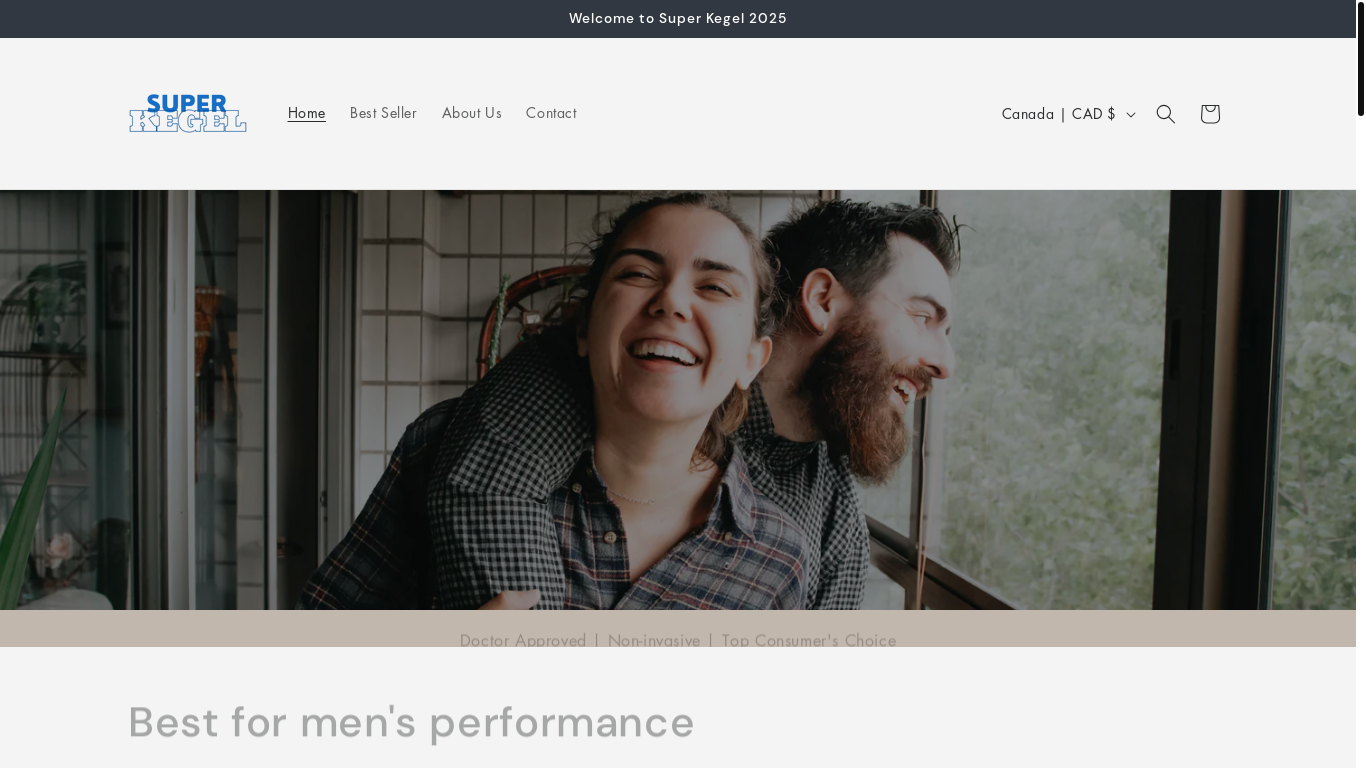 website screenshot of https://superkegel.store/
