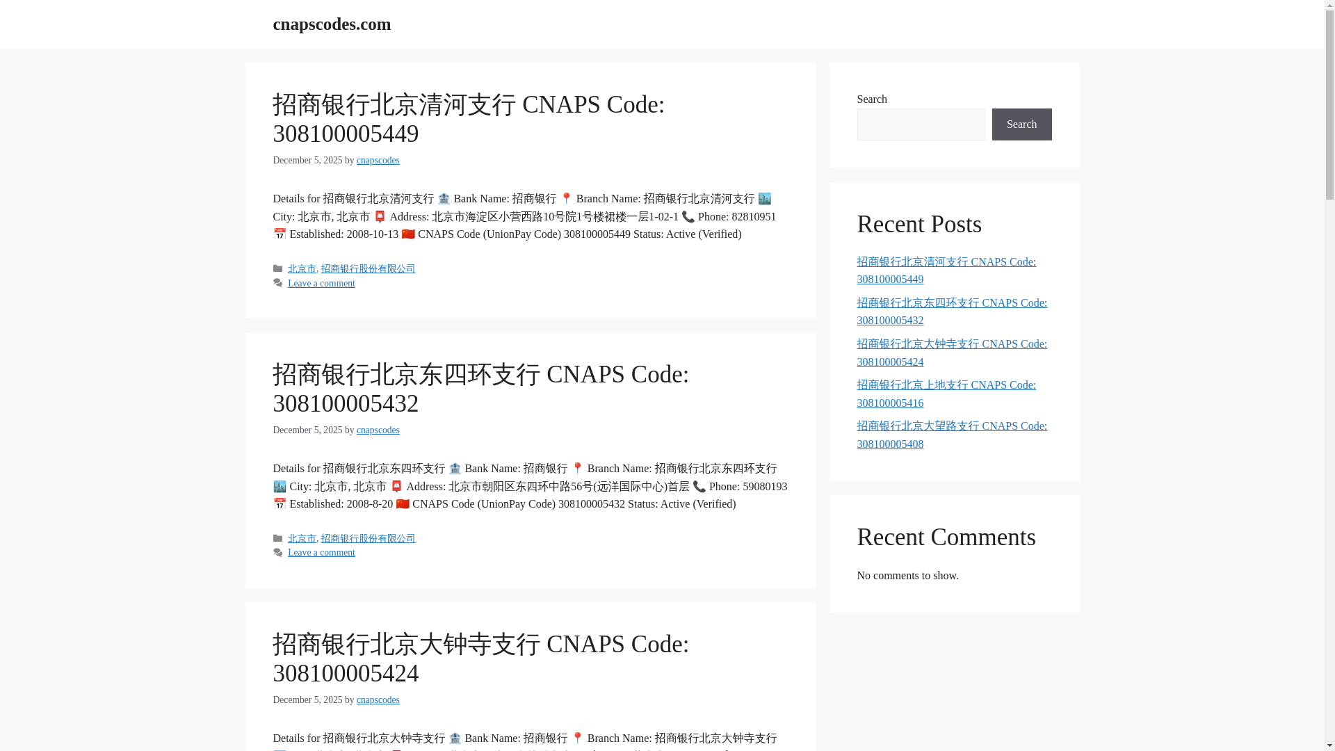 website screenshot of https://cnapscodes.com/