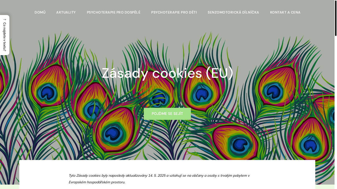 website screenshot of https://www.jitkamahdalova.cz/zasady-cookies-eu/