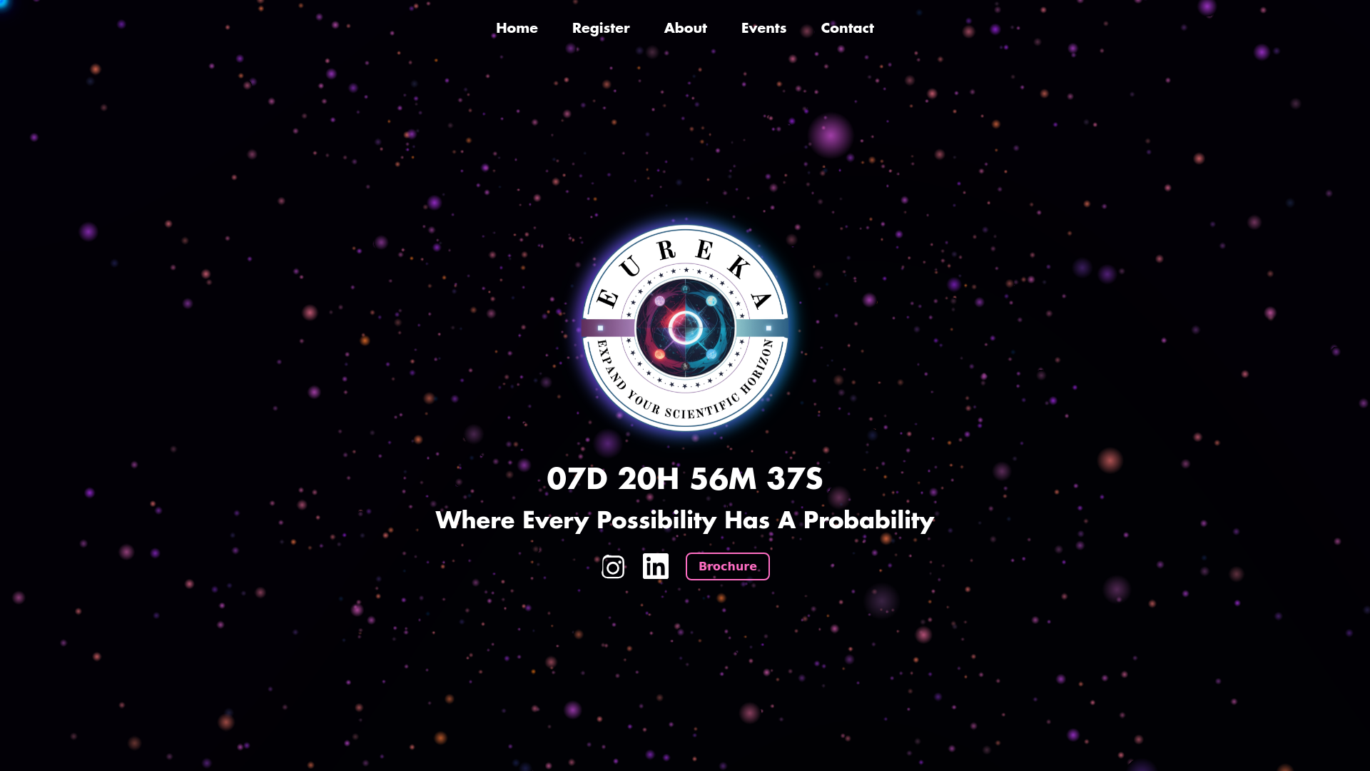 website screenshot of https://eurekafest.online/