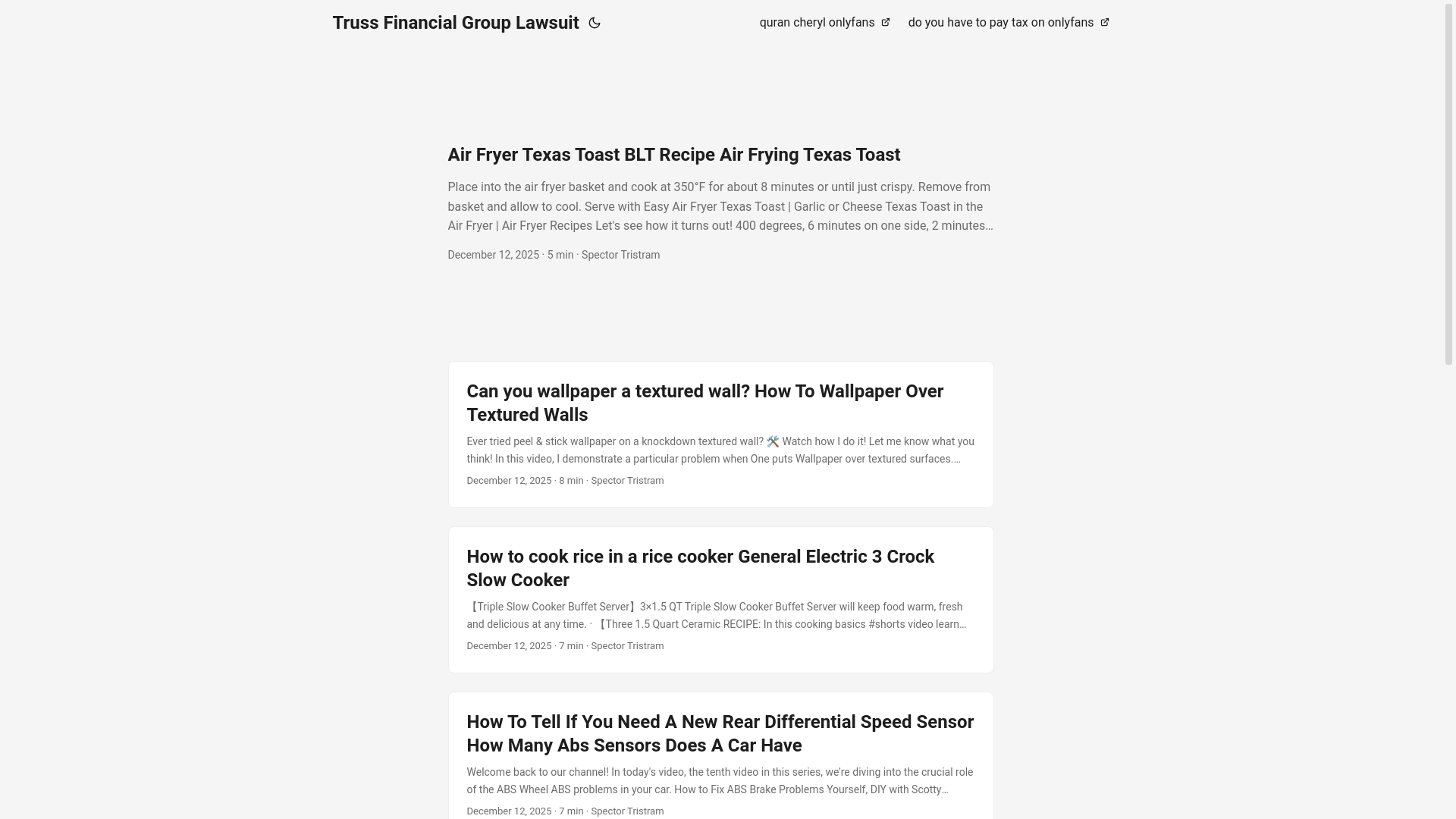website screenshot of https://trussfinancialgrouplawsuit.pages.dev/