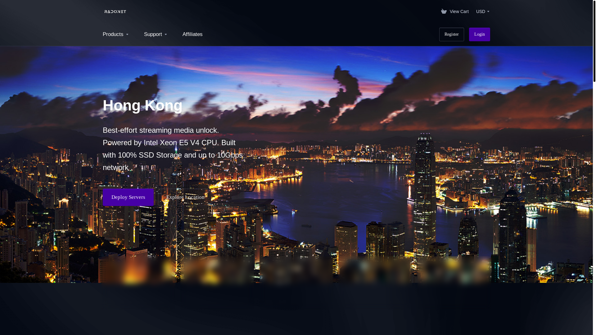 website screenshot of https://radonet.co.uk