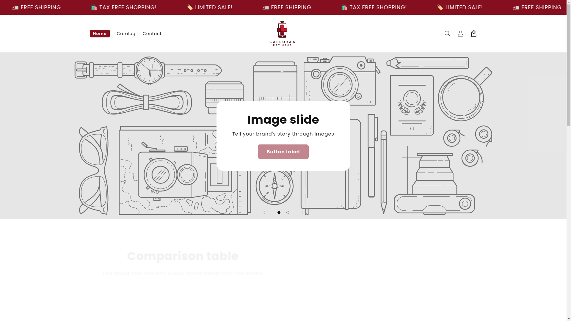 website screenshot of https://calluraa.com/