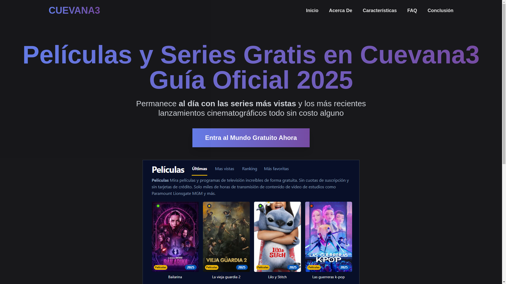 website screenshot of https://cuevana3-dv8b-a7o.pages.dev/