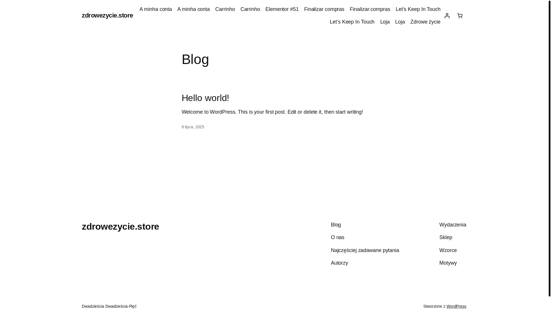 website screenshot of https://zdrowezycie.store/
