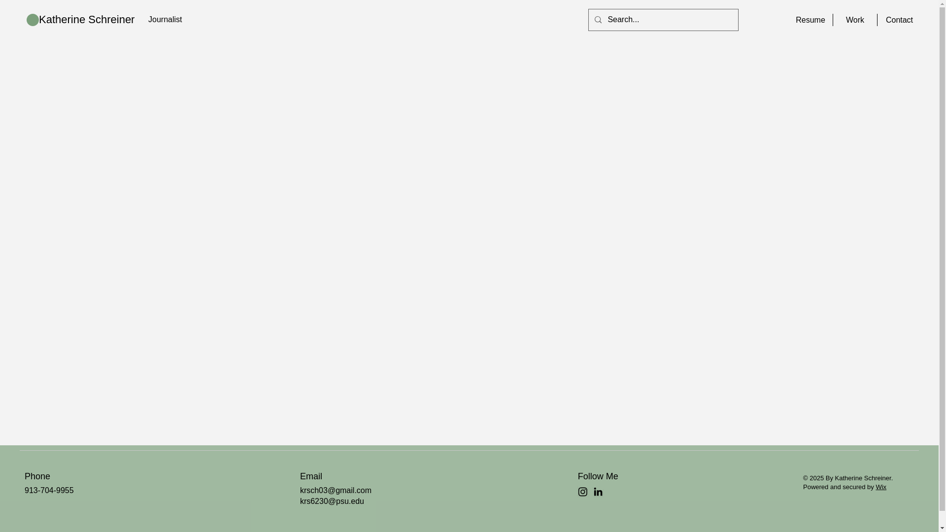website screenshot of https://katherineschreinerjournalism.com/