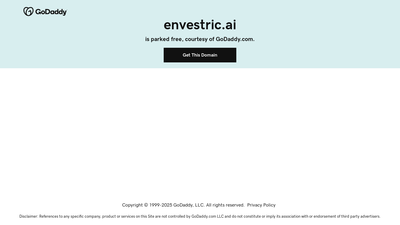 website screenshot of https://envestric.ai/