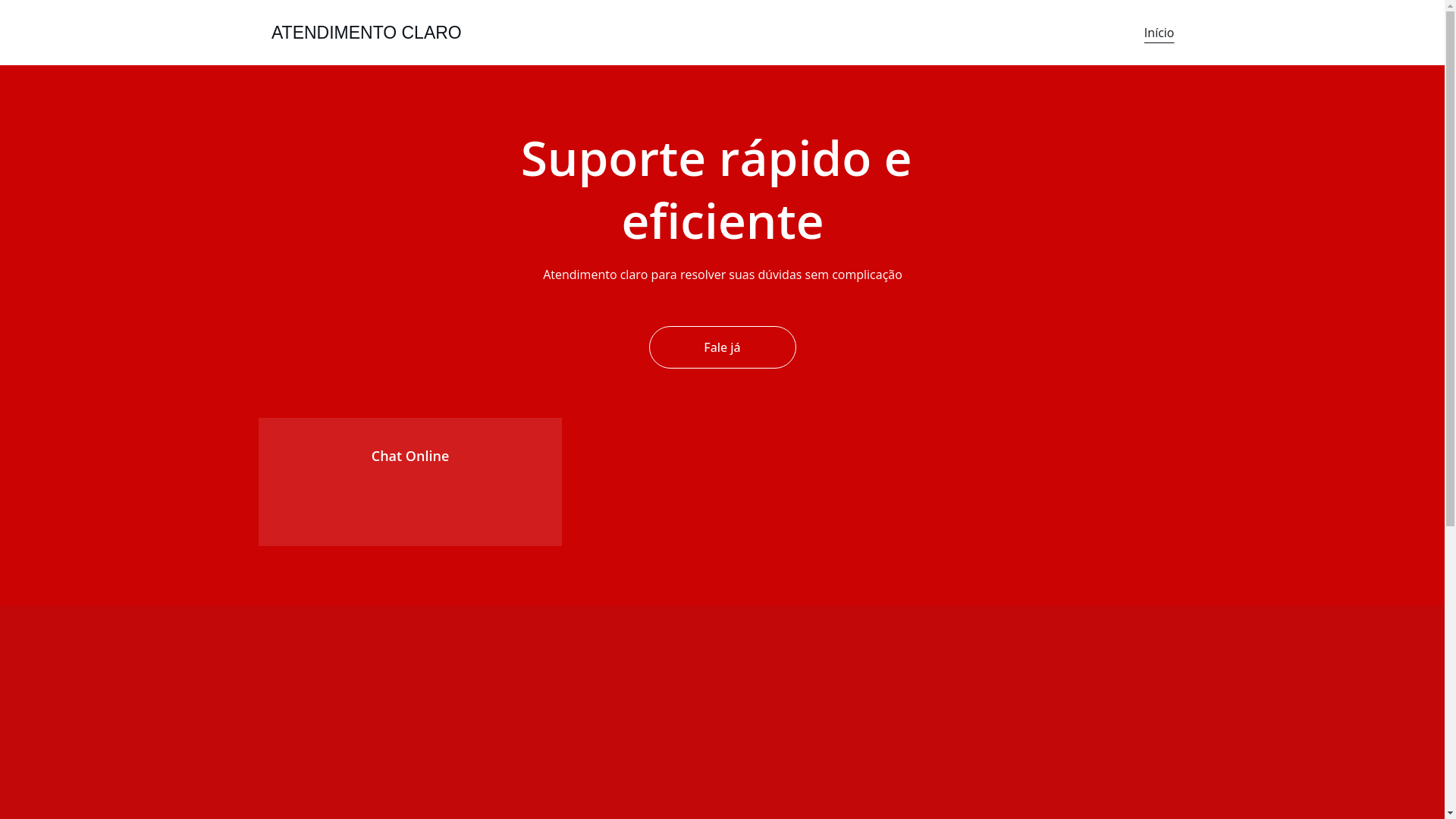 website screenshot of https://atendimentominhaclaro.com/