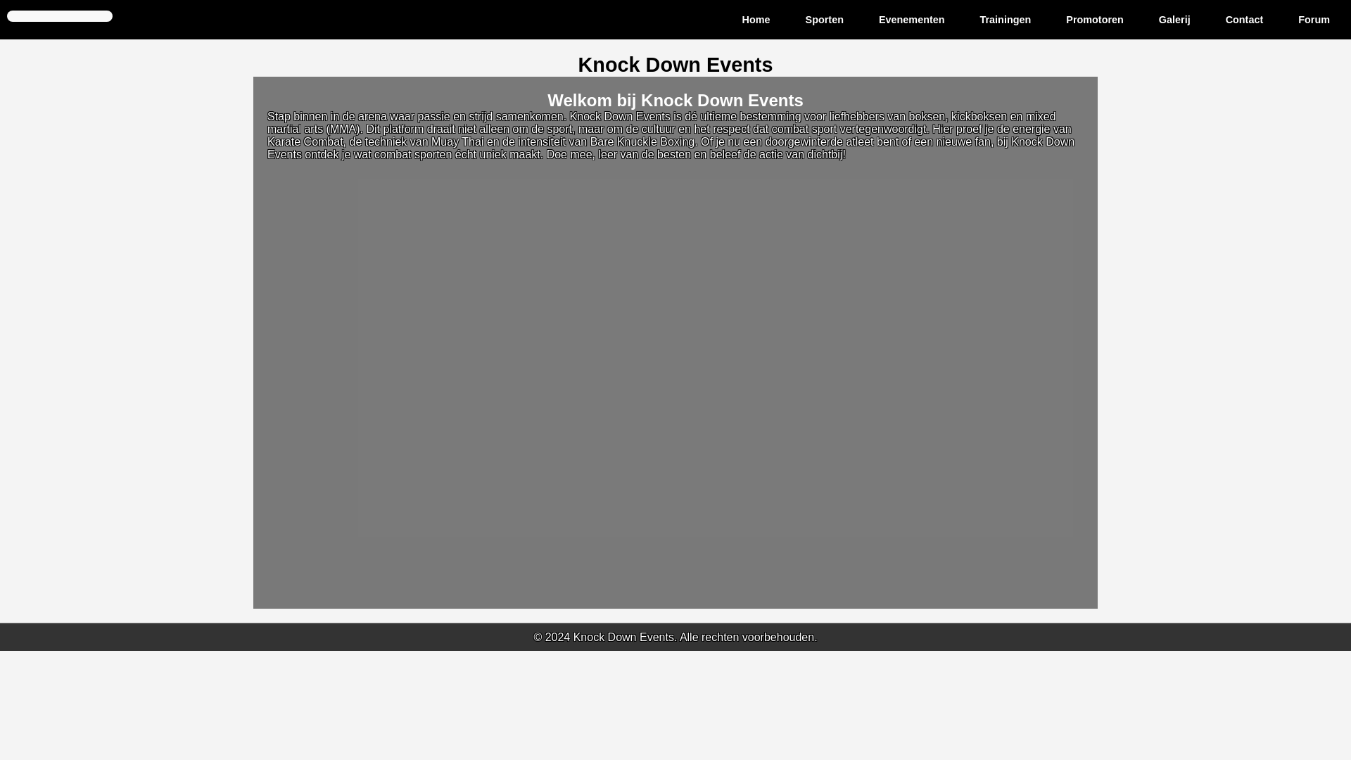 website screenshot of https://knockdownevent.com/