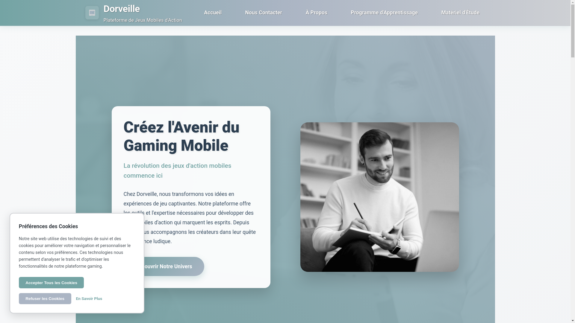 website screenshot of https://dorveille.sbs/