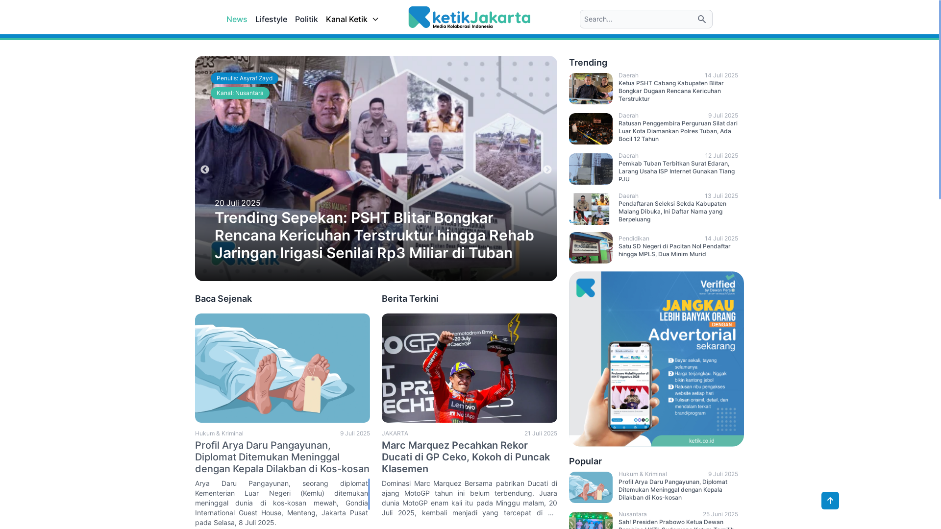 website screenshot of https://ketikjakarta.com/