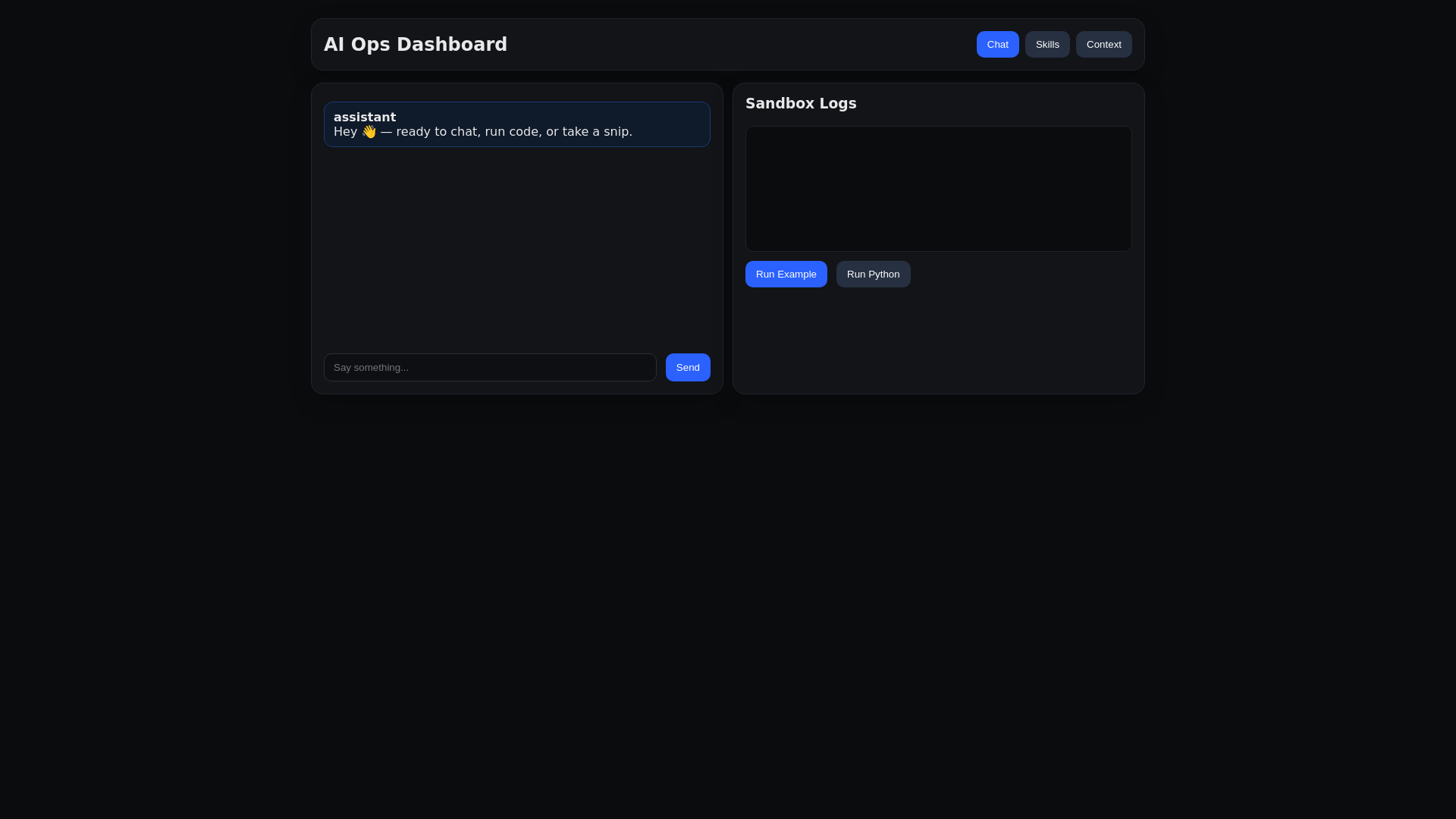 website screenshot of https://ai-ops-dashboard.pages.dev/