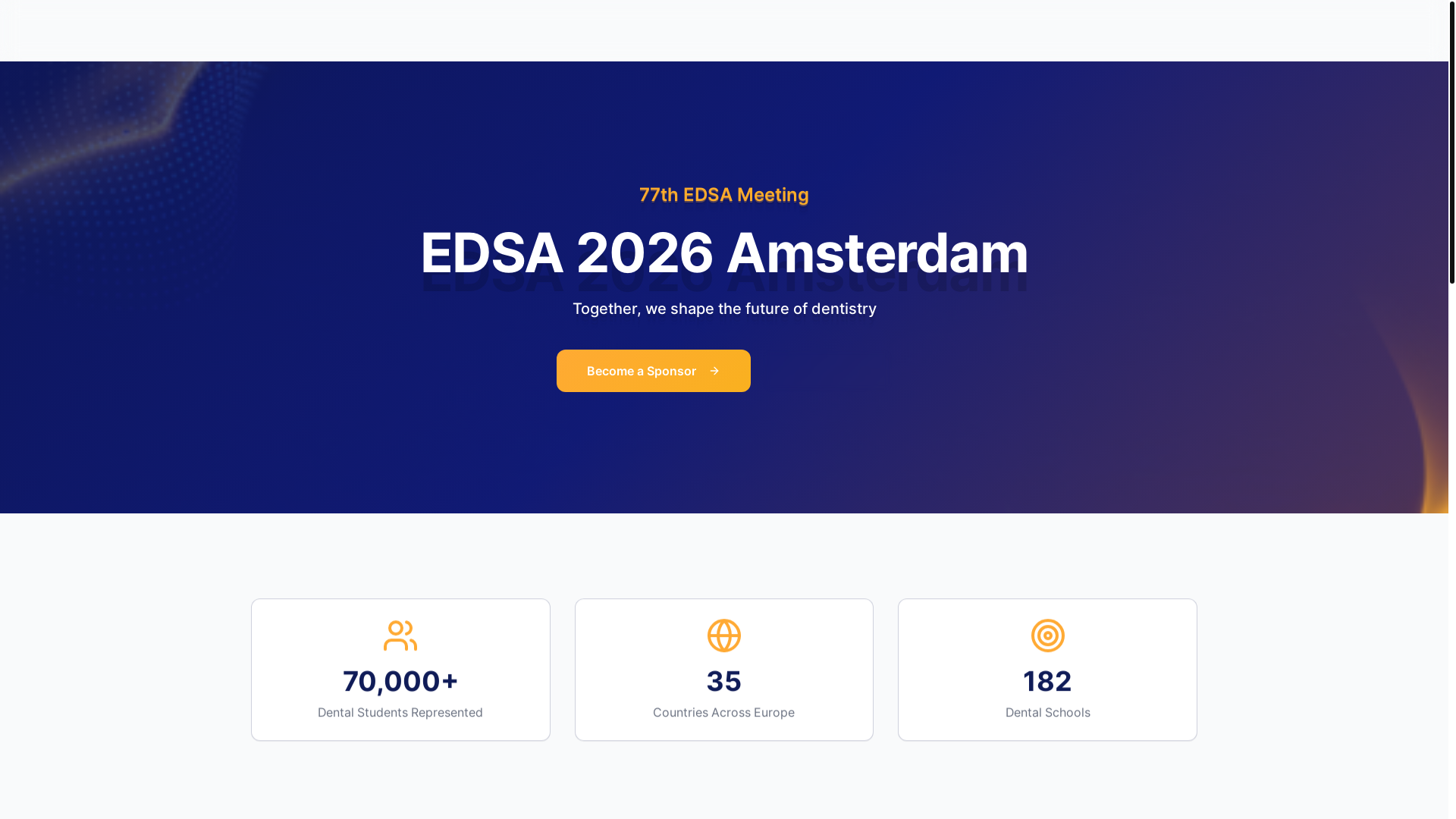 website screenshot of https://edsa-amsterdam2026.com/