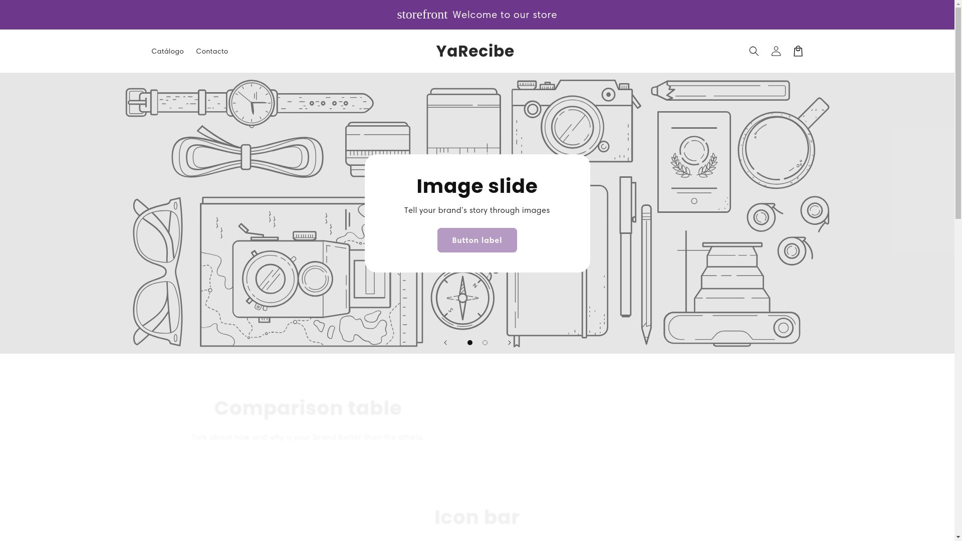 website screenshot of https://yarecibe.com/