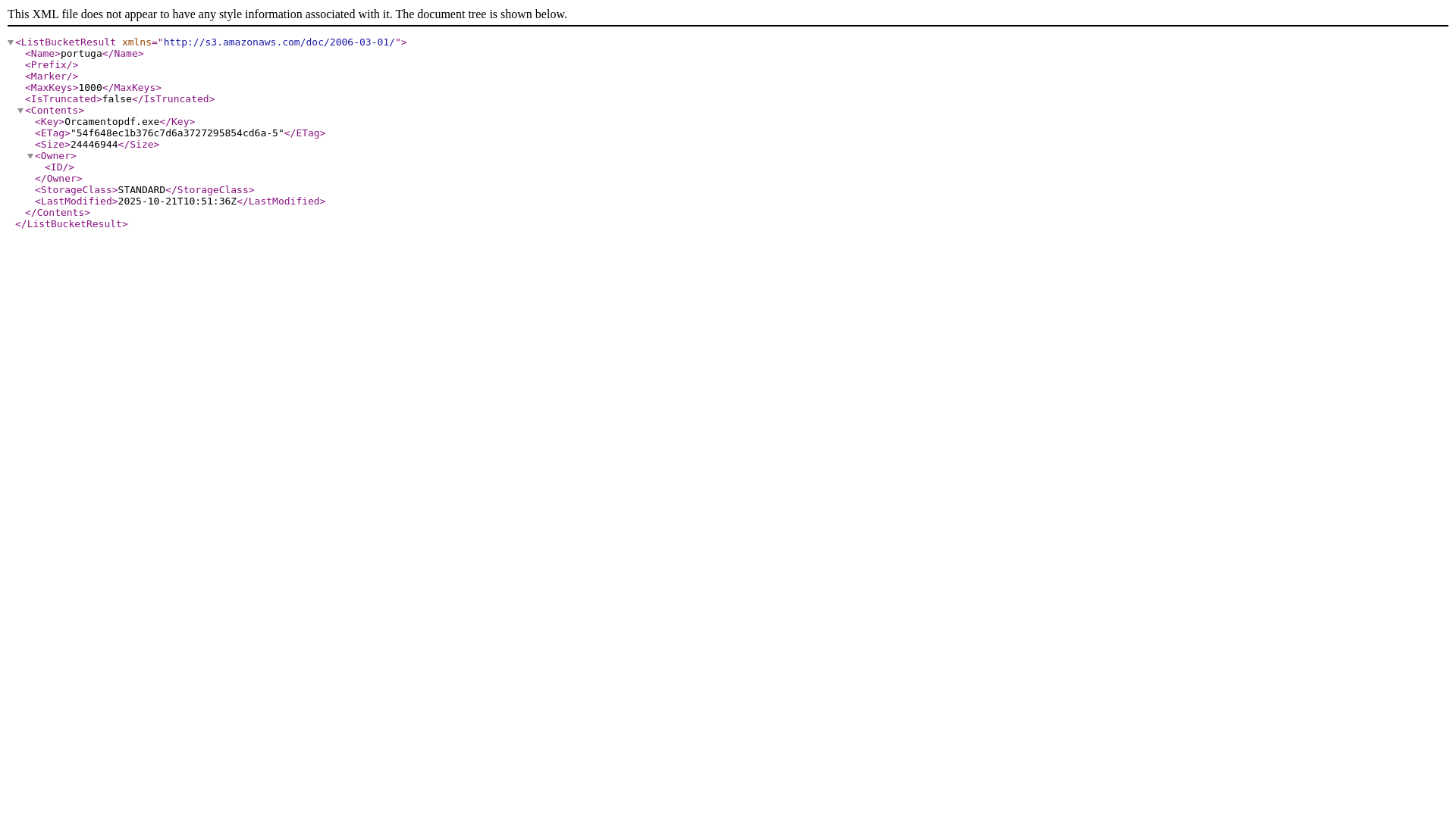 website screenshot of https://portuga.t3.storage.dev/
