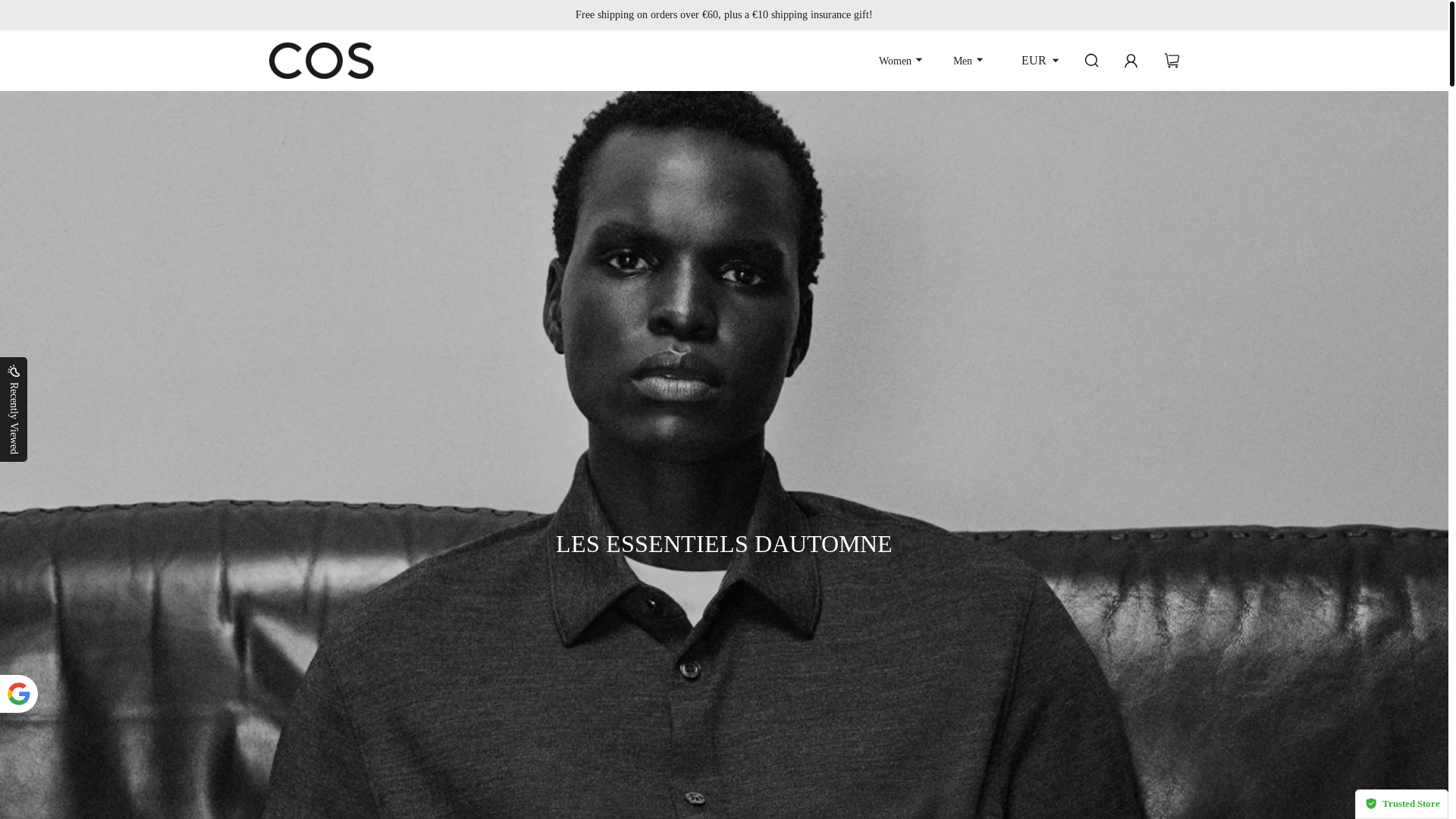 website screenshot of https://cosen-vip.com/