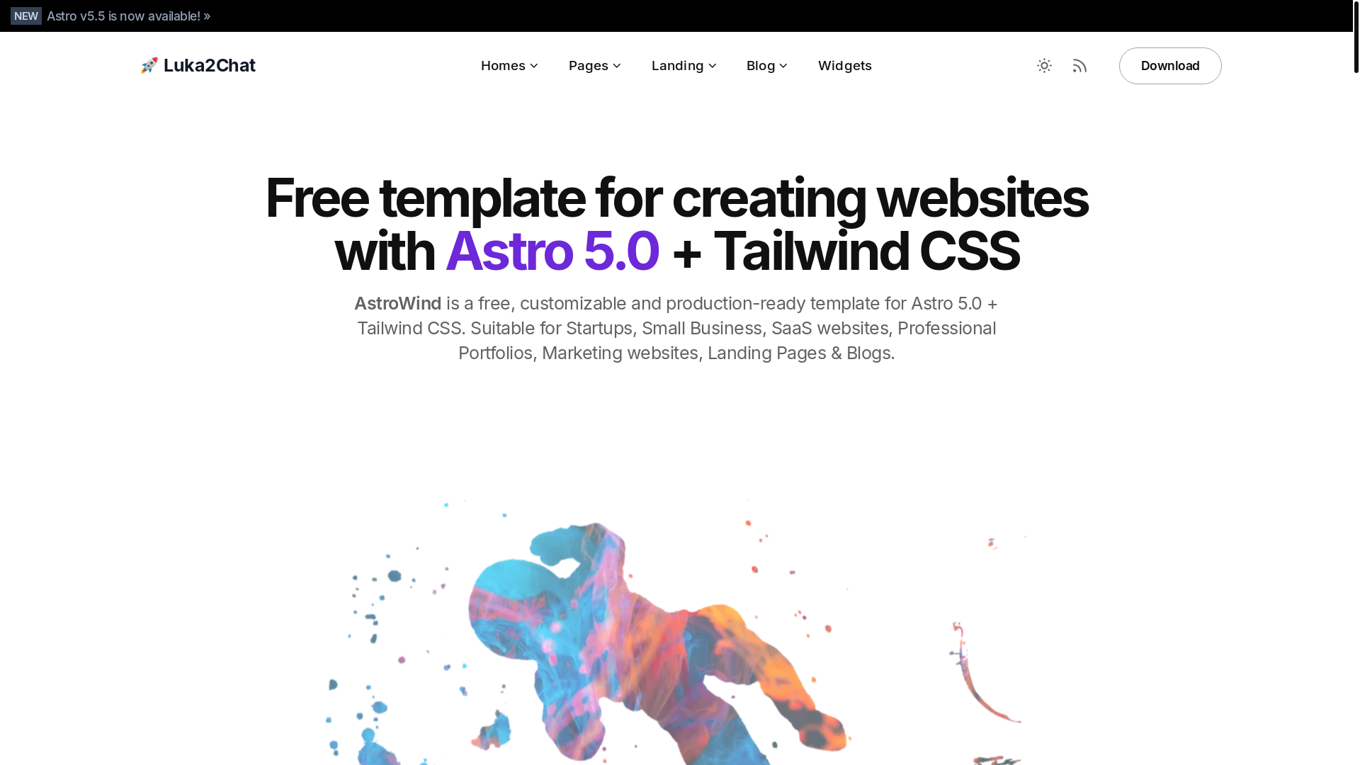 website screenshot of https://luka2chat.com/