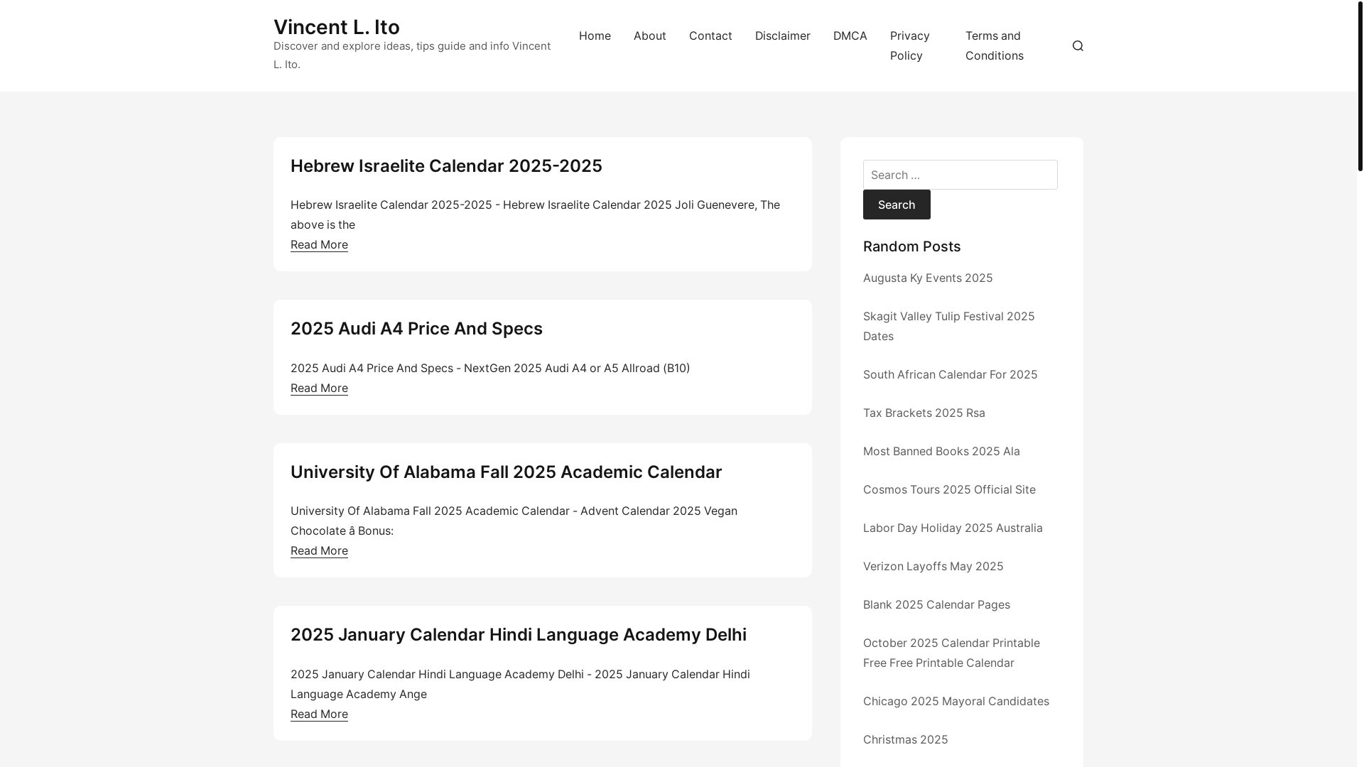 website screenshot of https://vincentlito.pages.dev/