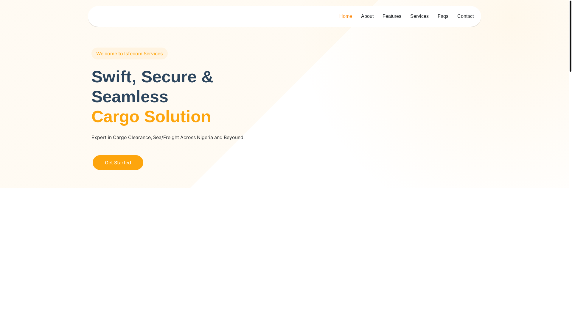 website screenshot of https://isfecomservices.name.ng/