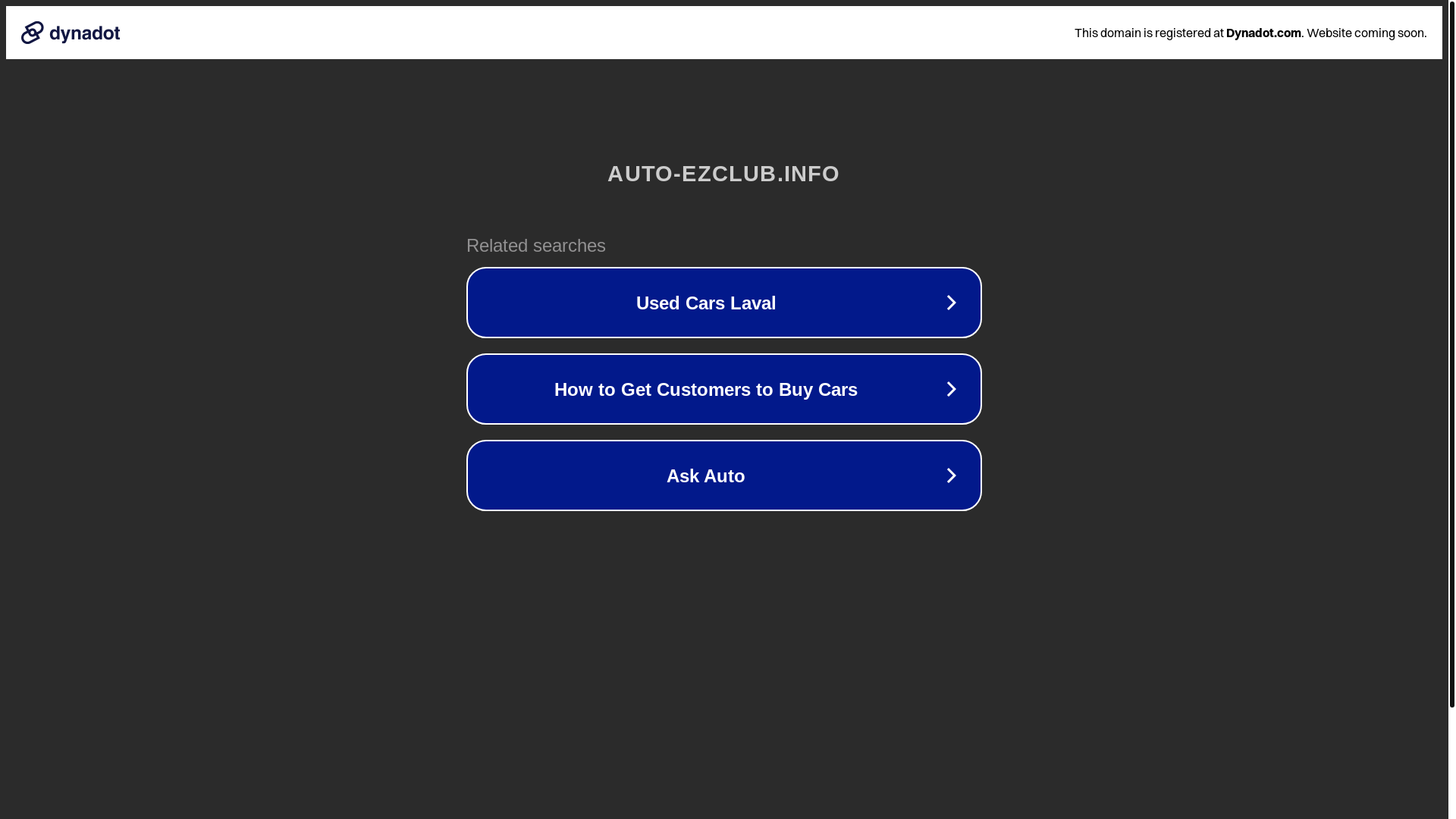 website screenshot of https://auto-ezclub.info/