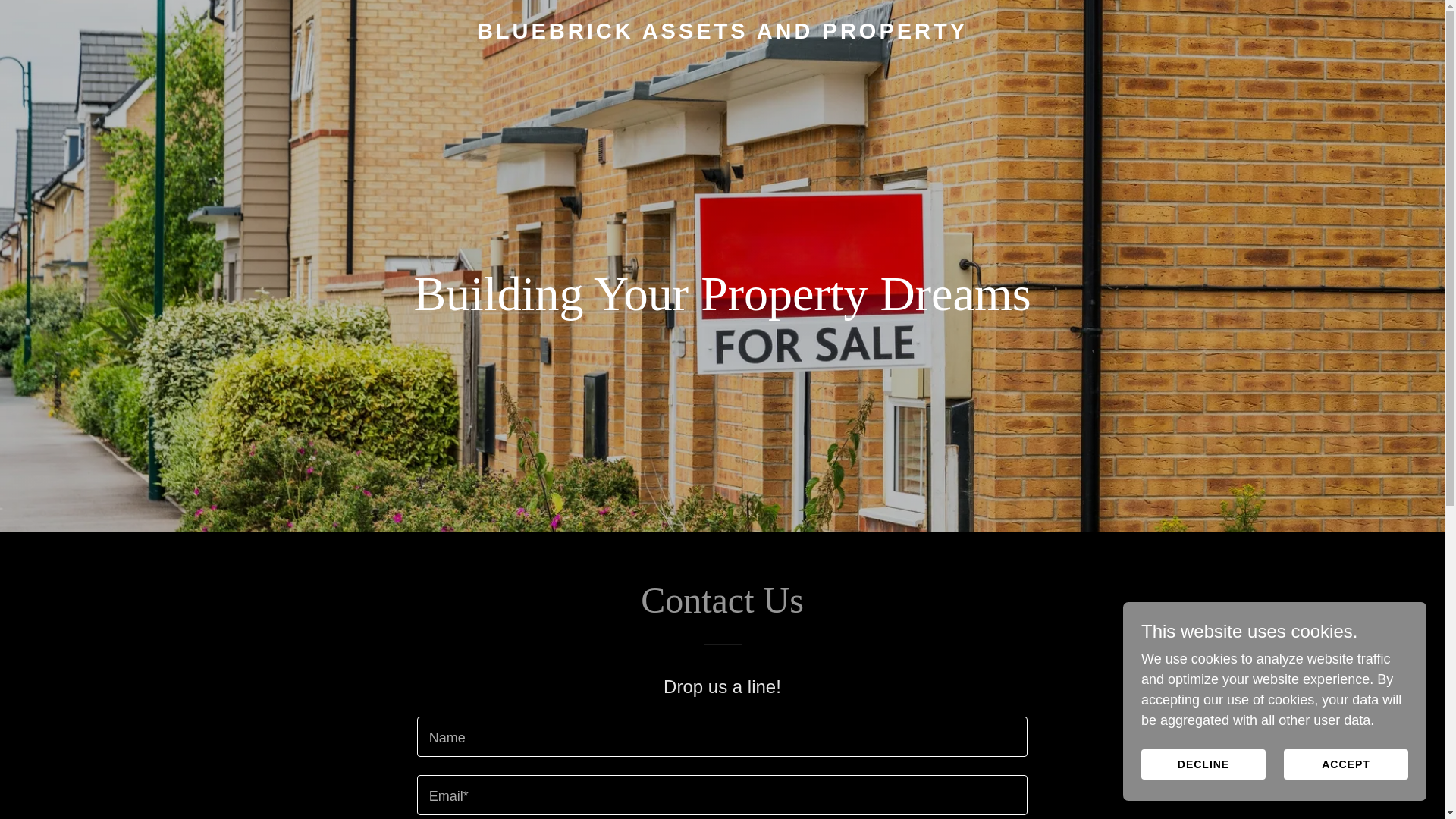 website screenshot of https://bluebrickap.co.uk/