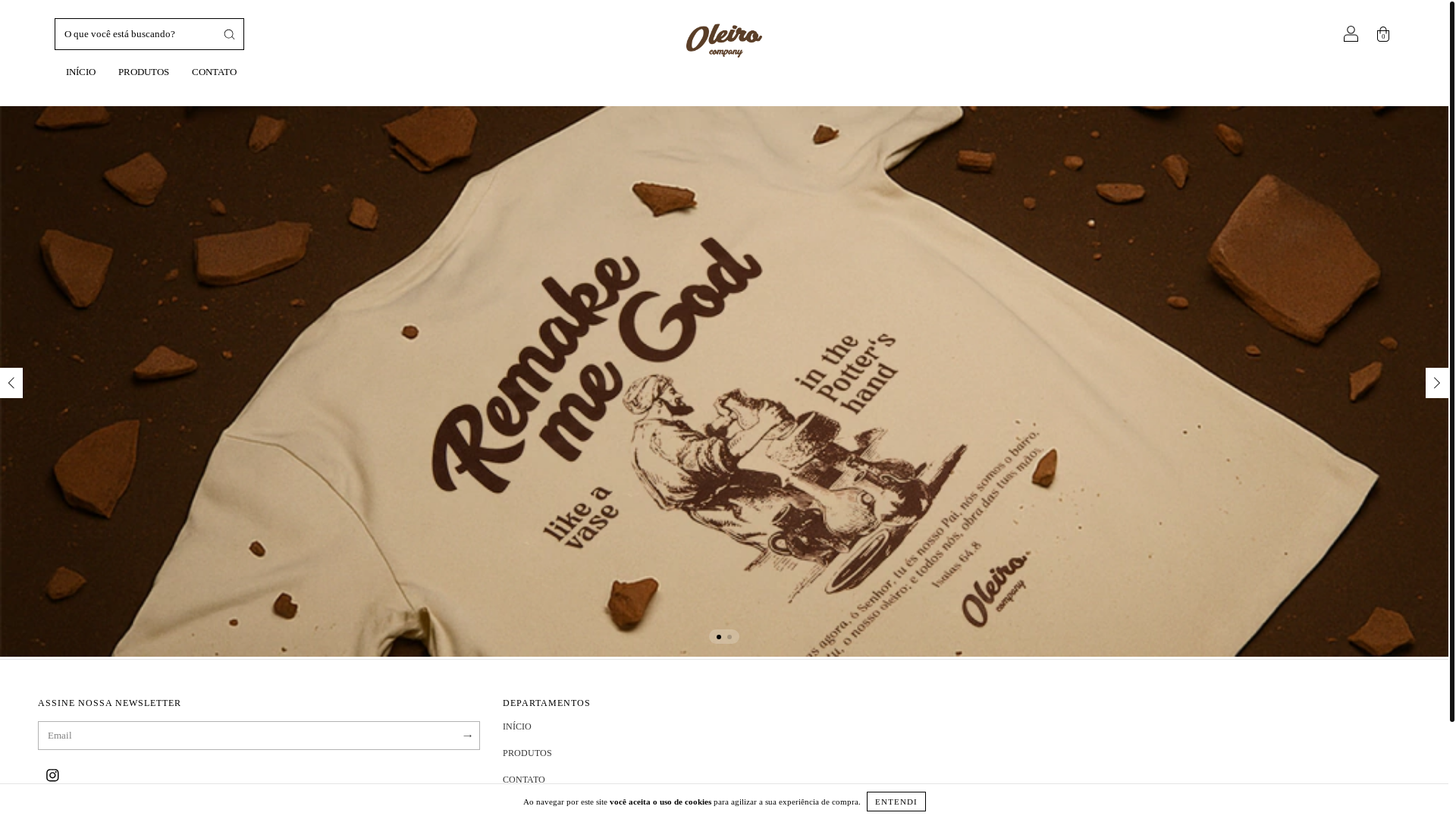 website screenshot of https://oleirocompany.com.br/