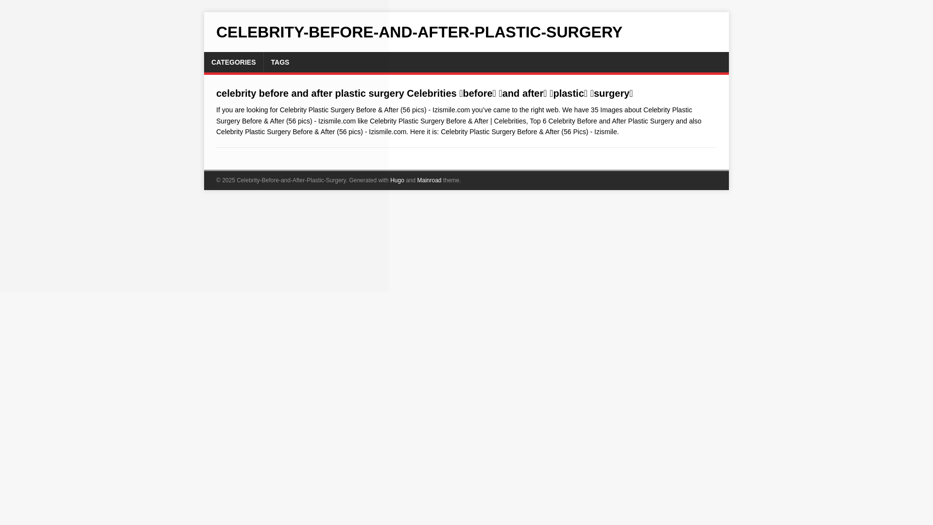 website screenshot of https://celebrity-before-and-after-plastic-surgery.pages.dev/