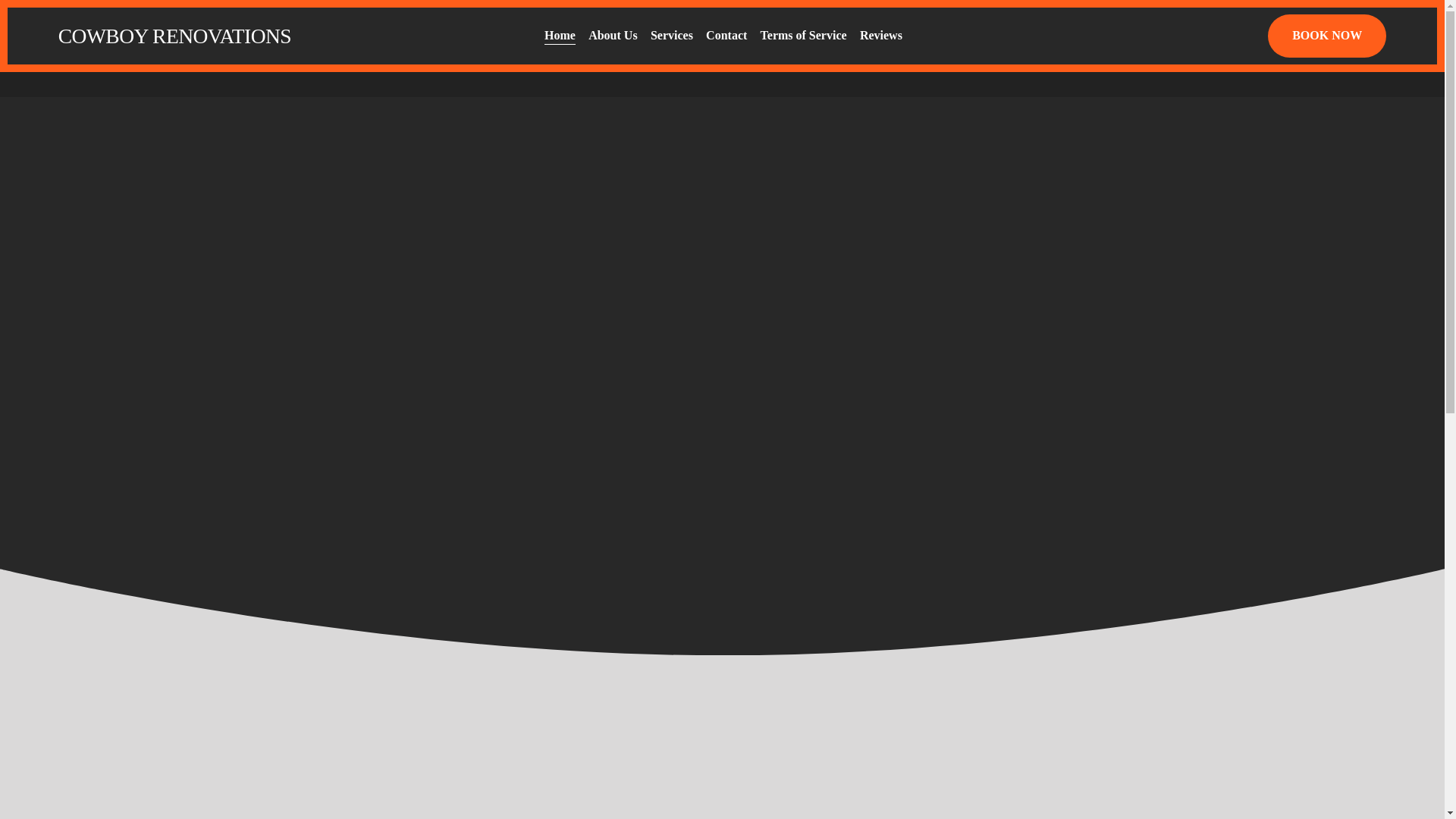 website screenshot of https://cowboyrenovations.ca/