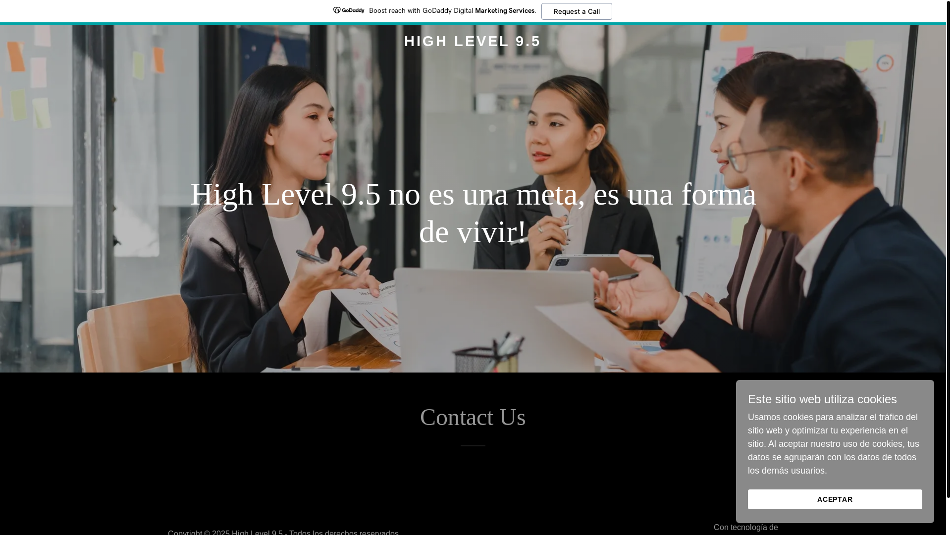 website screenshot of https://highlevel95.com/