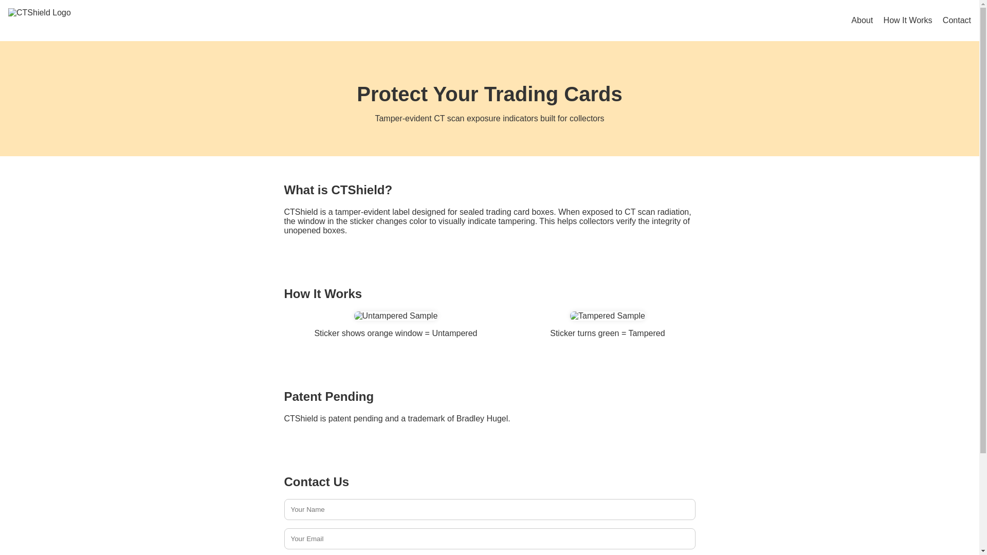 website screenshot of https://ctshield.ca/