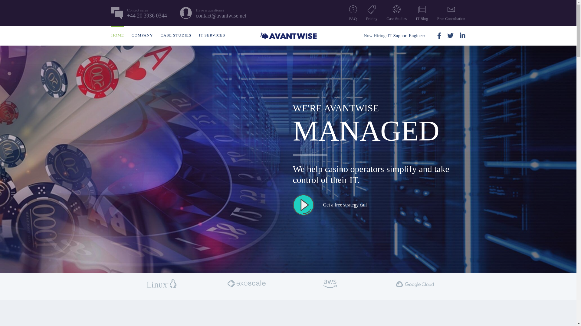 website screenshot of https://avantwise.info/