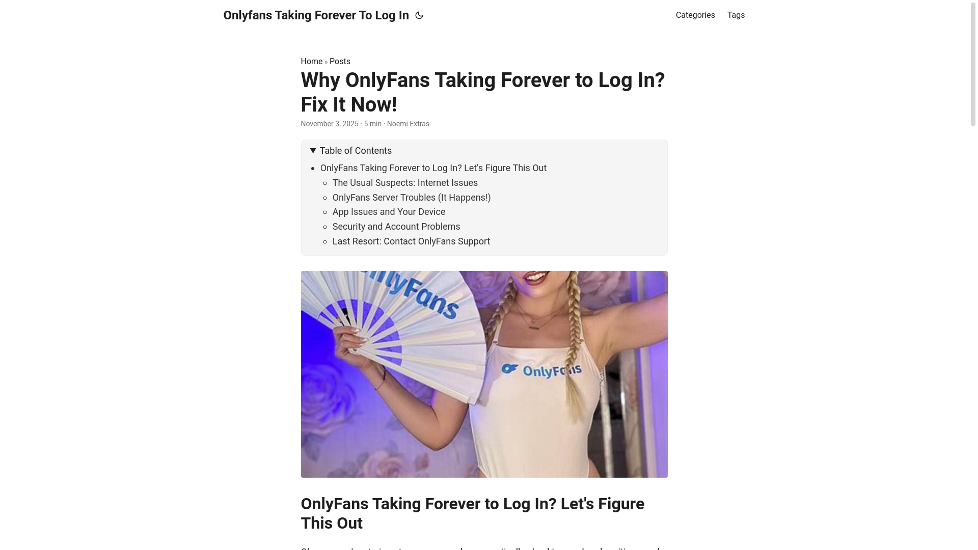 website screenshot of https://onlyfans-taking-forever-to-log-in.pages.dev/