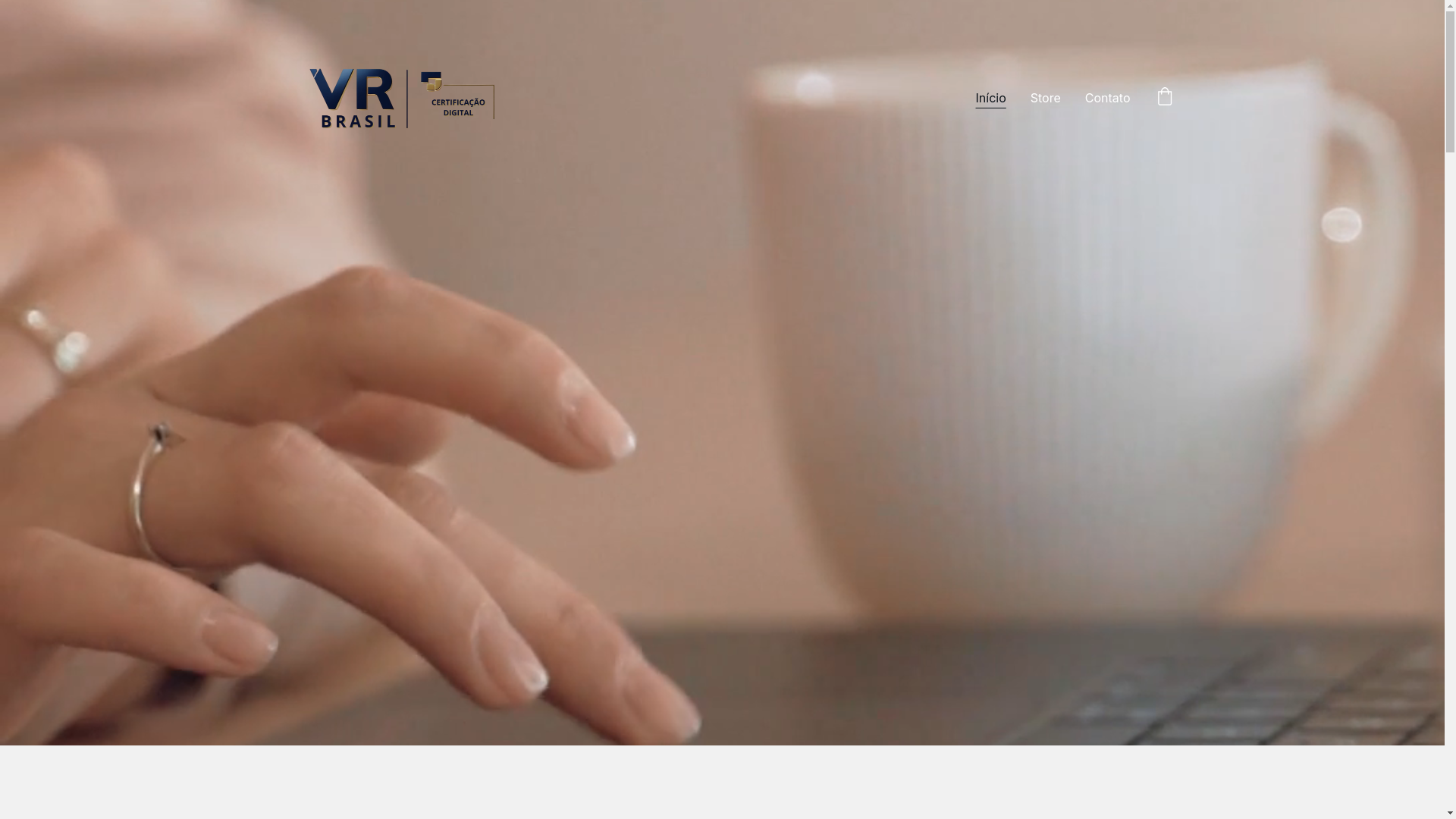 website screenshot of https://certificadodigitalvrbrasil.com.br/