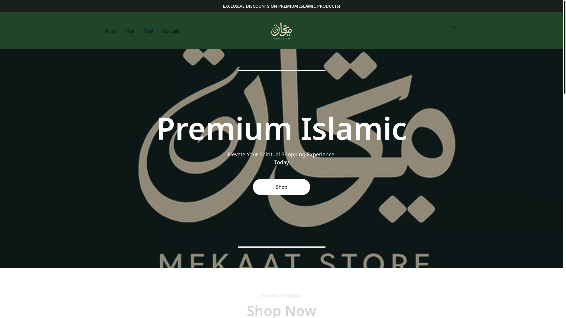 website screenshot of https://mekaat.com/