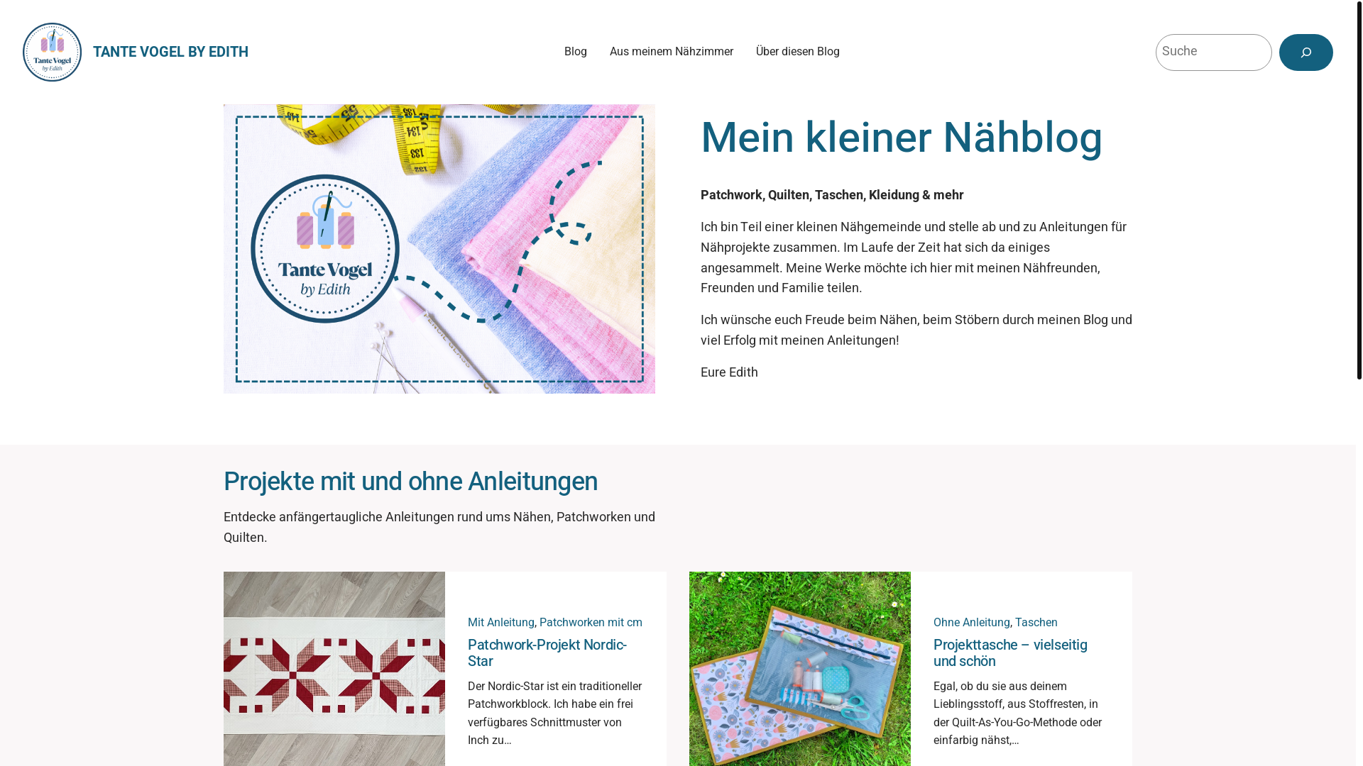 website screenshot of https://tantevogel.de/
