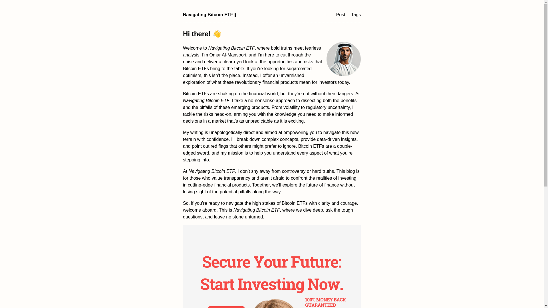 website screenshot of https://navigating-bitcoin-etf.pages.dev/
