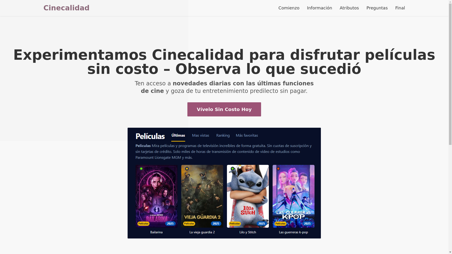 website screenshot of https://cinecalidad-rle9.pages.dev/