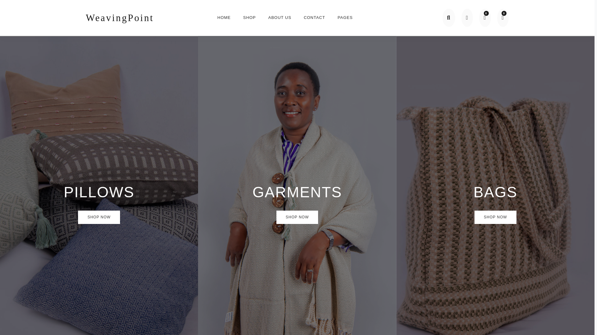 website screenshot of https://weavingpointsoko.co.tz/