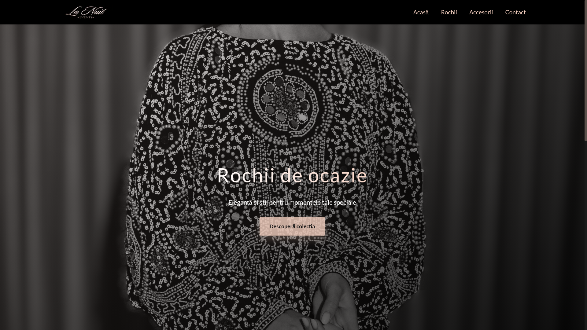 website screenshot of https://lanuitevents.ro/