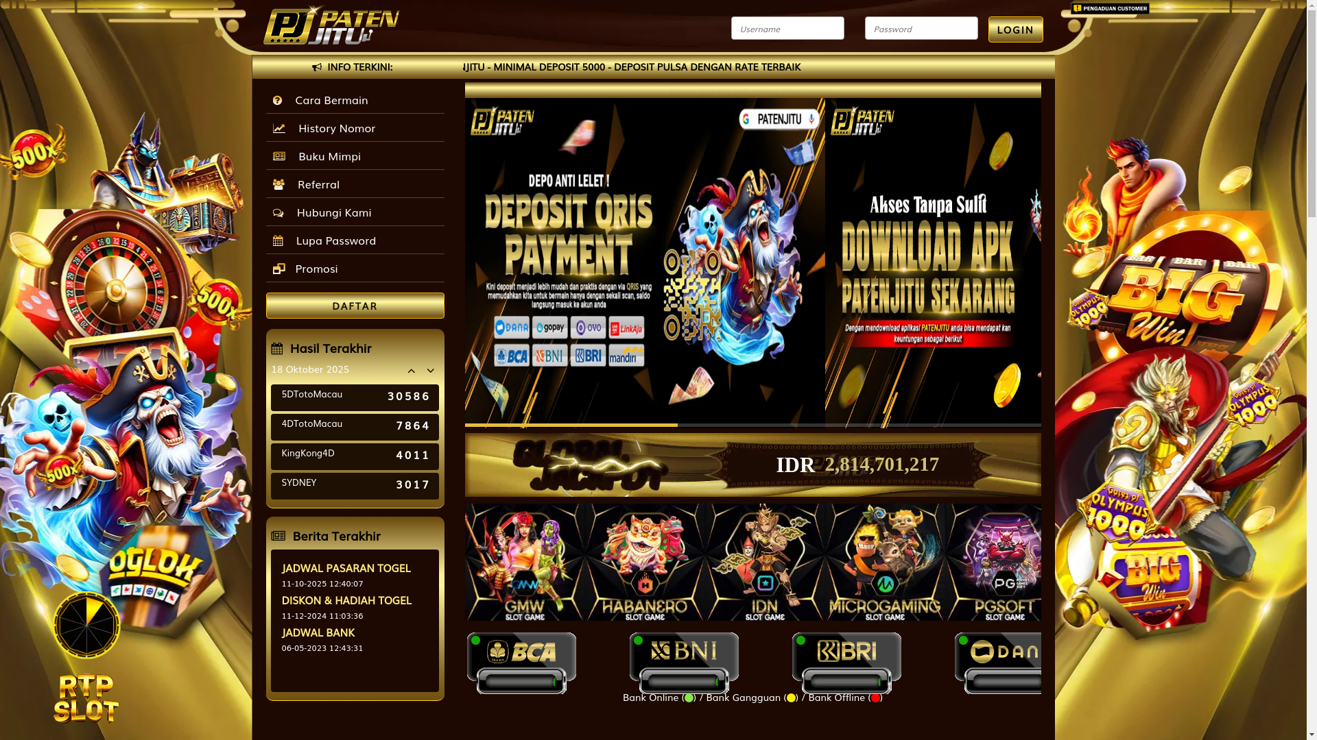 website screenshot of https://patenjitunew.com/