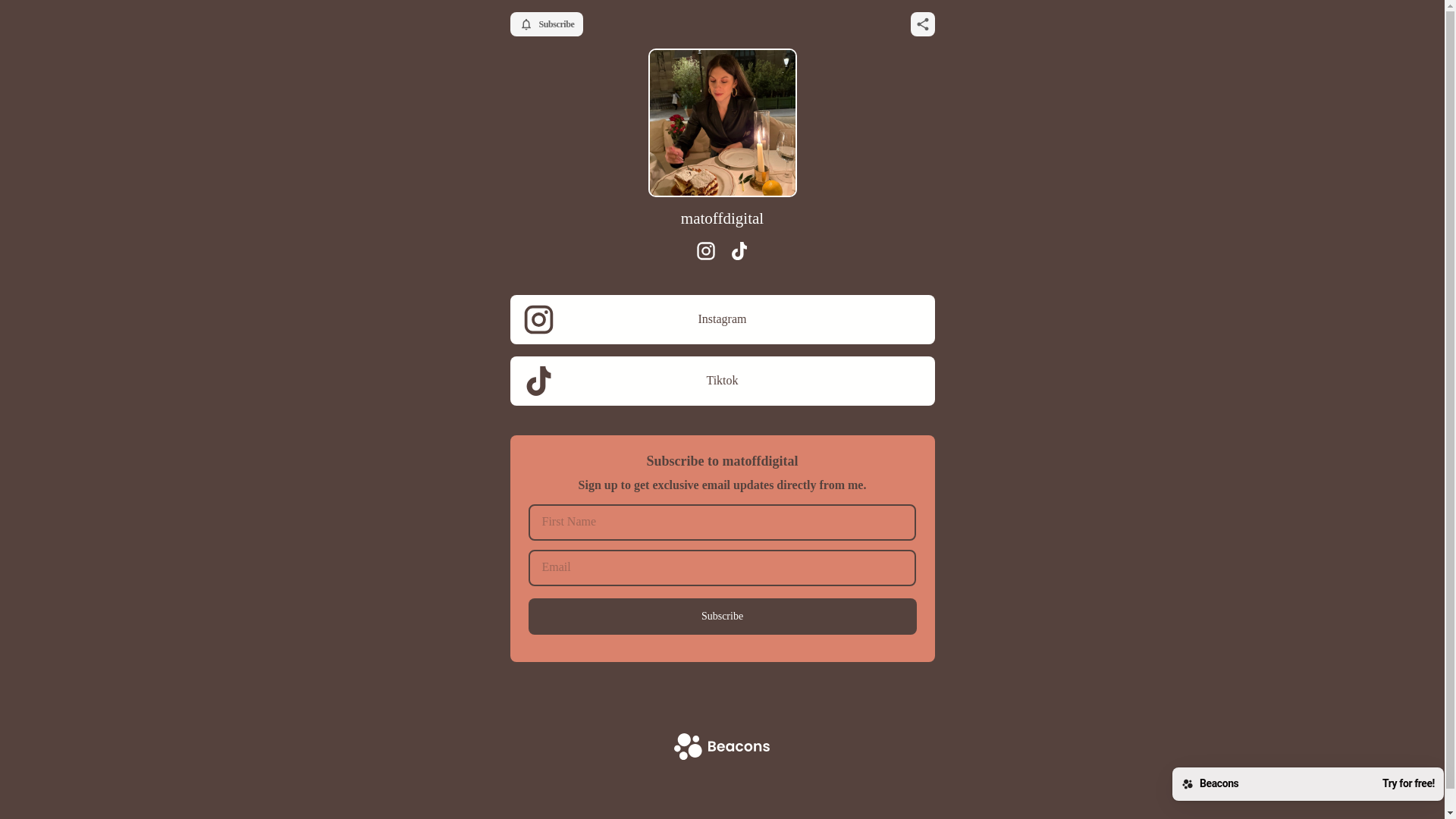 website screenshot of https://matoffdigital.com/