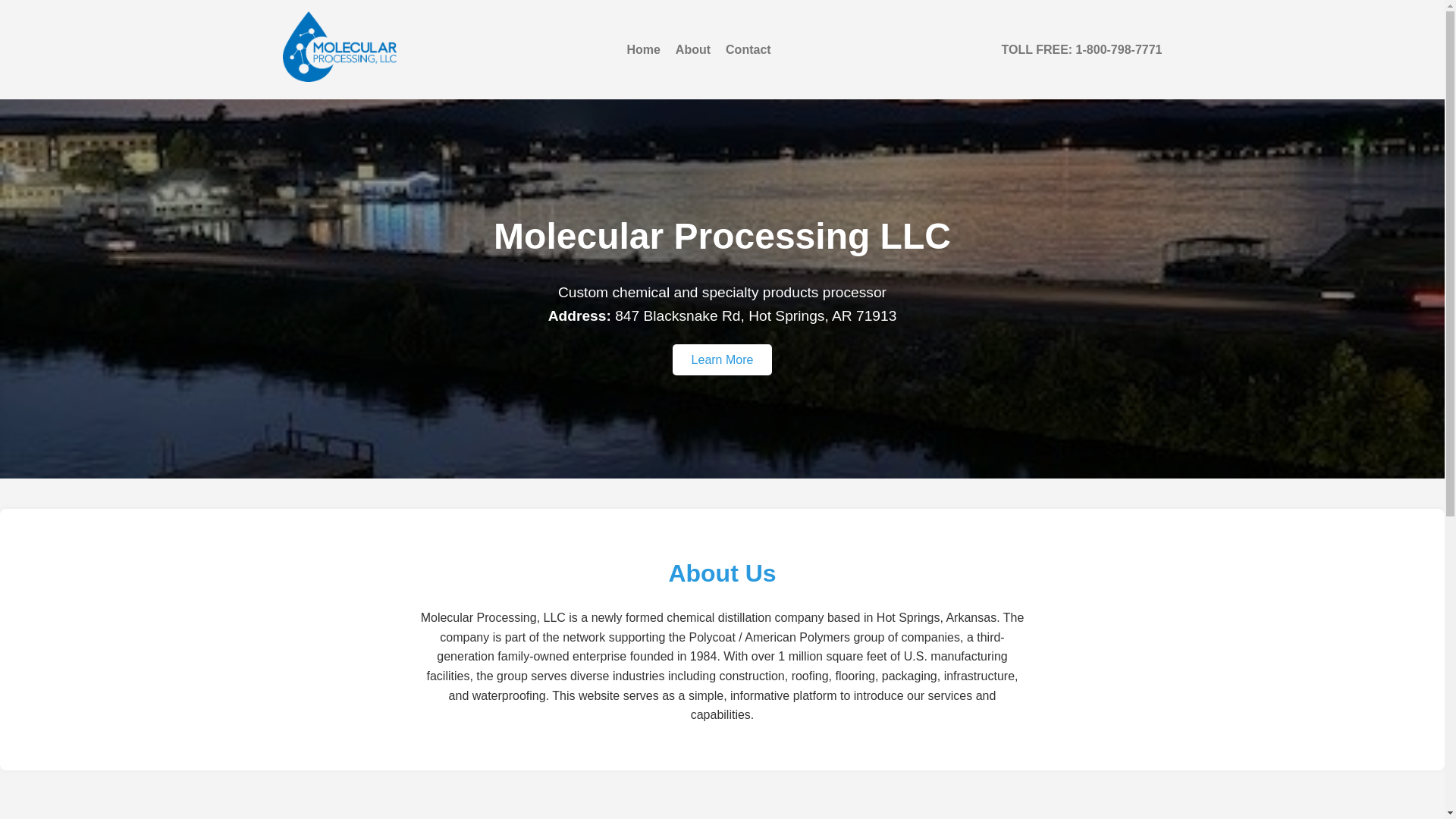 website screenshot of https://molecularprocessing.com